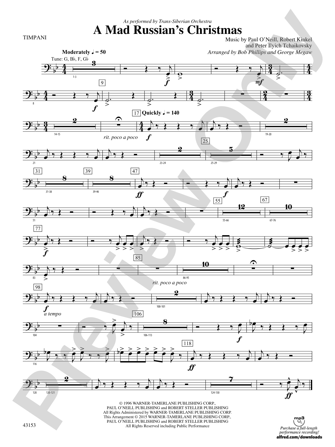 A Mad Russian's Christmas: Timpani