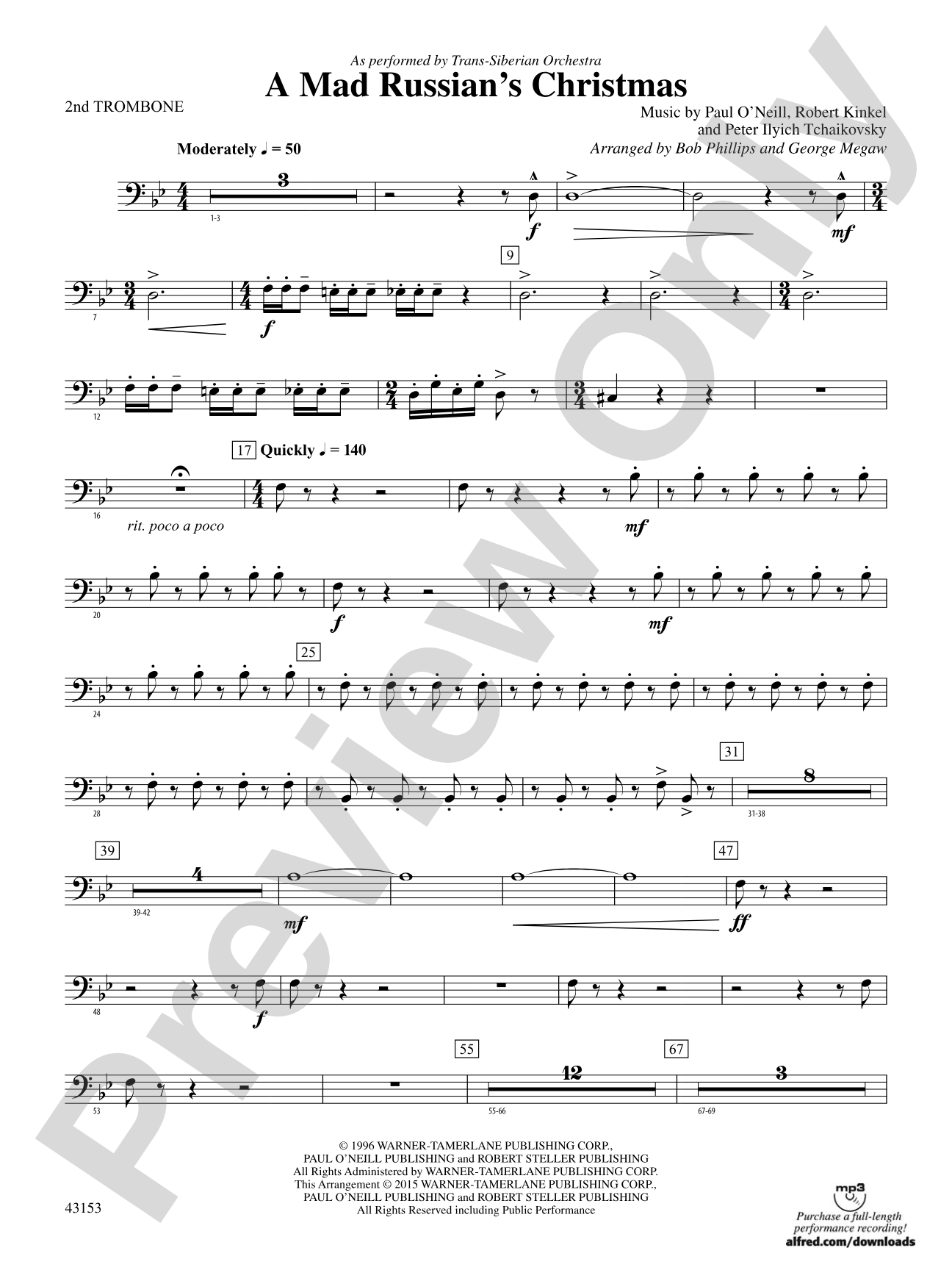 A Mad Russian's Christmas: 2nd Trombone