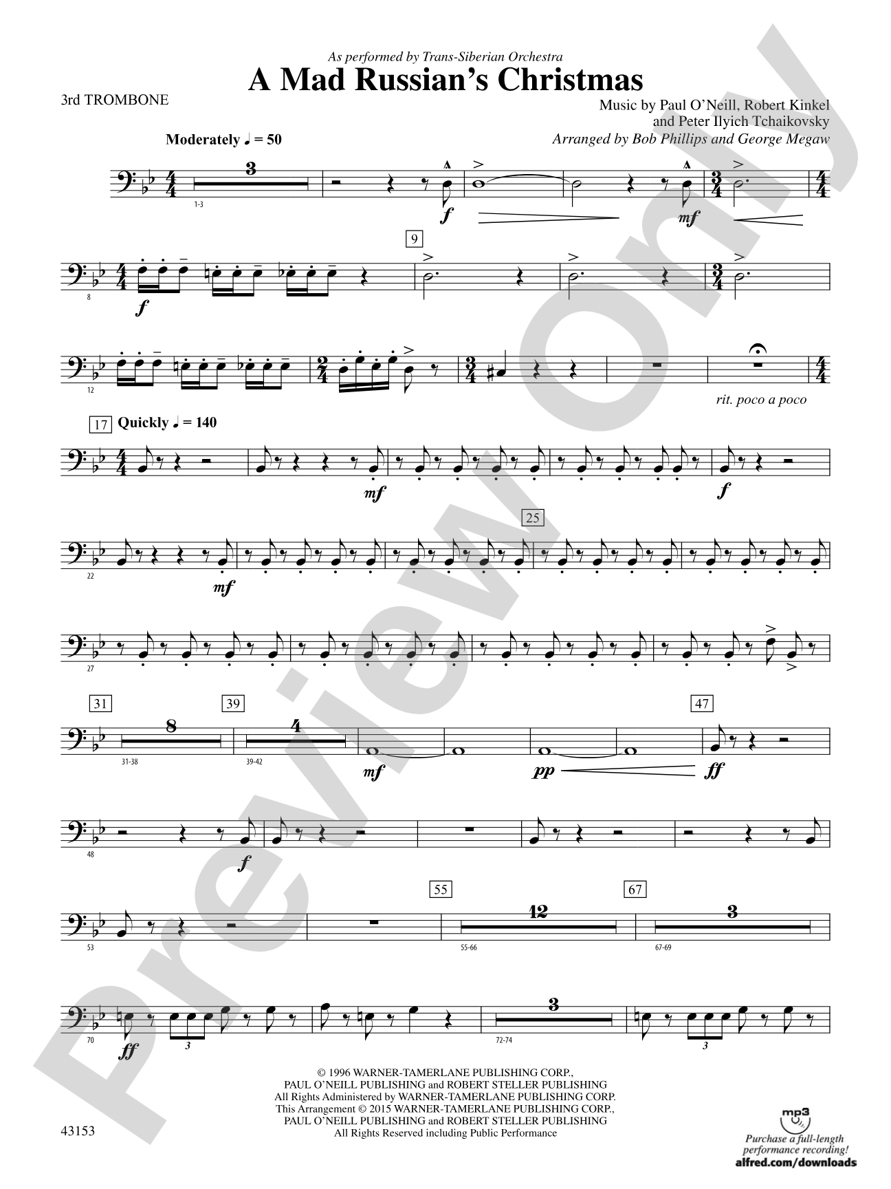 A Mad Russian's Christmas: 3rd Trombone