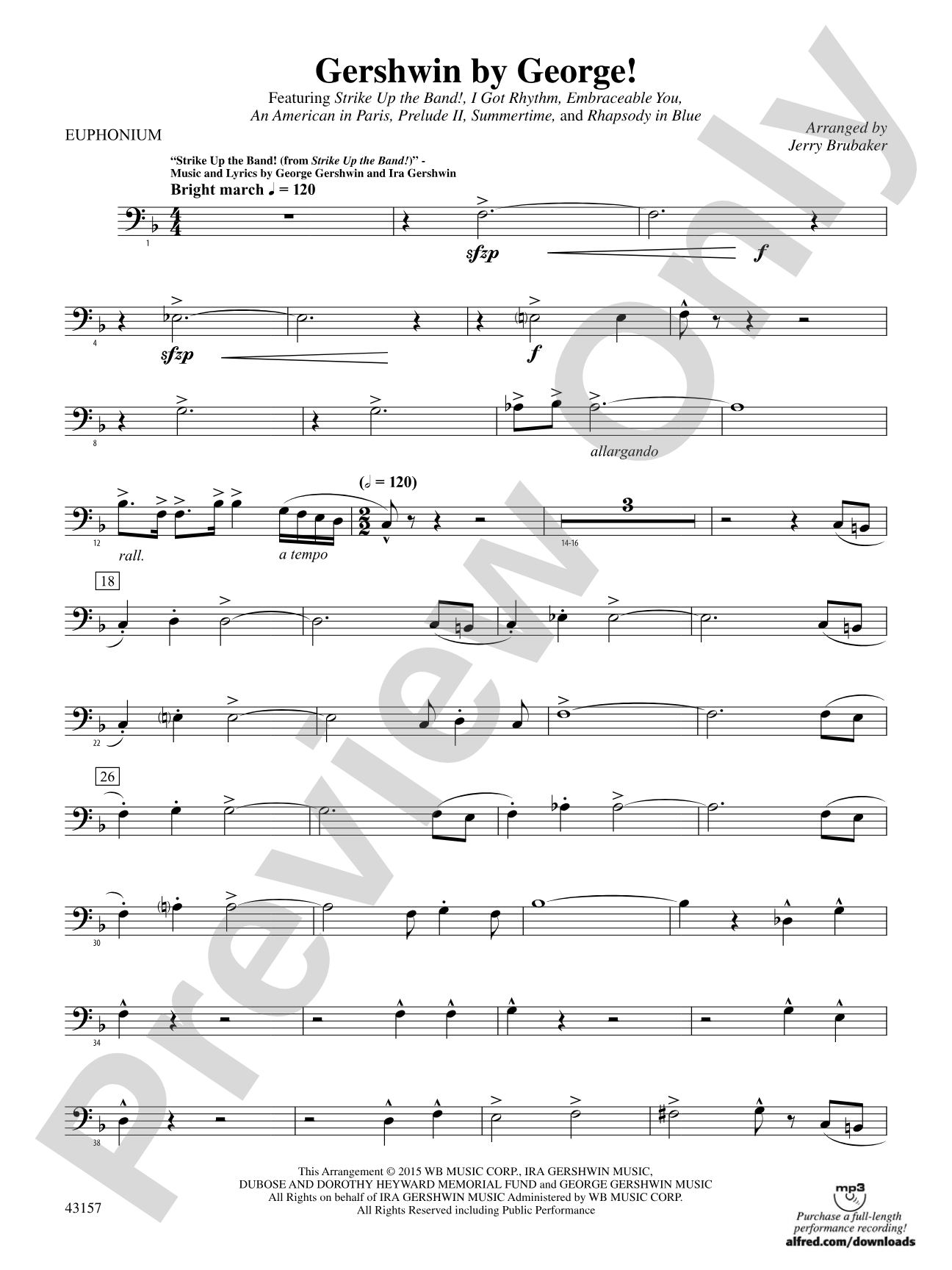 Gershwin by George!: Baritone B.C.