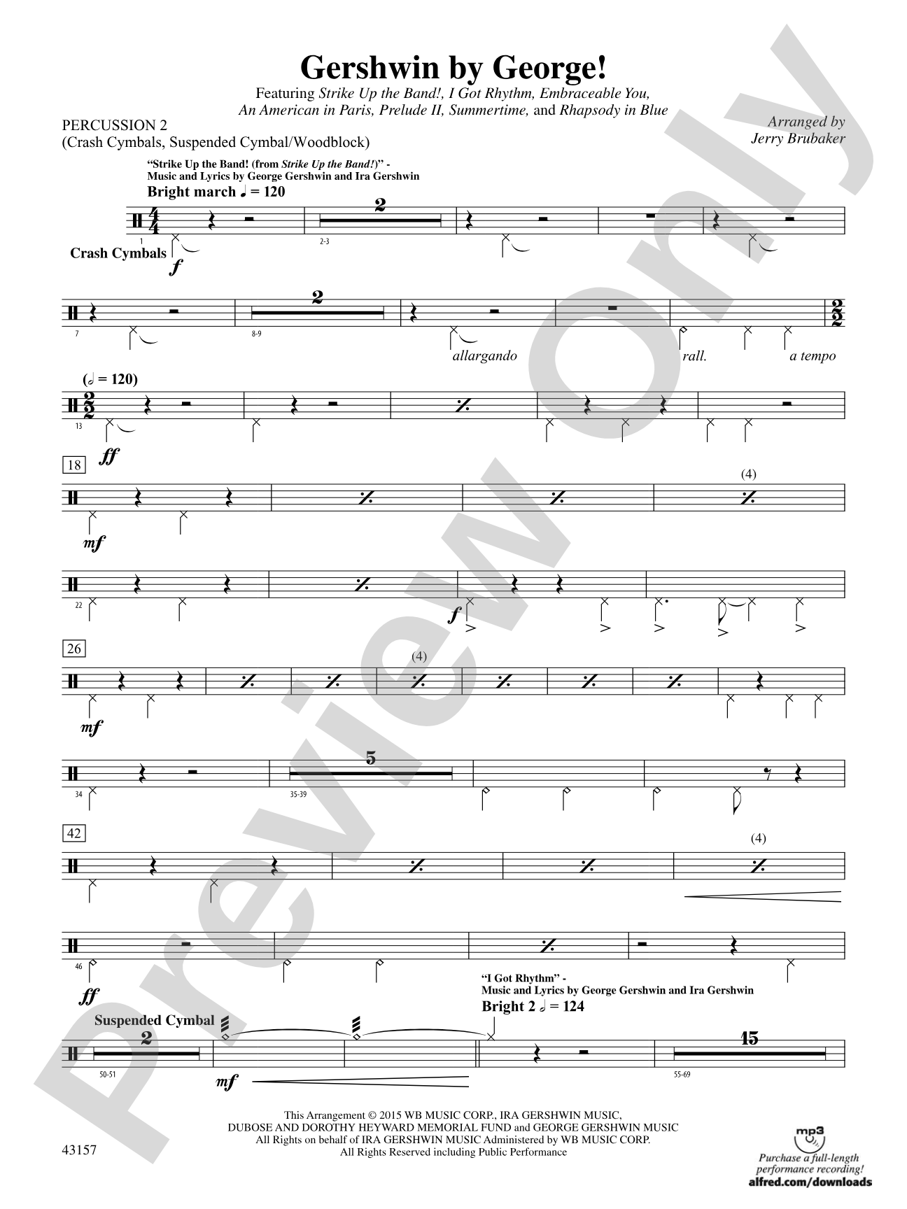 Gershwin by George!: 2nd Percussion