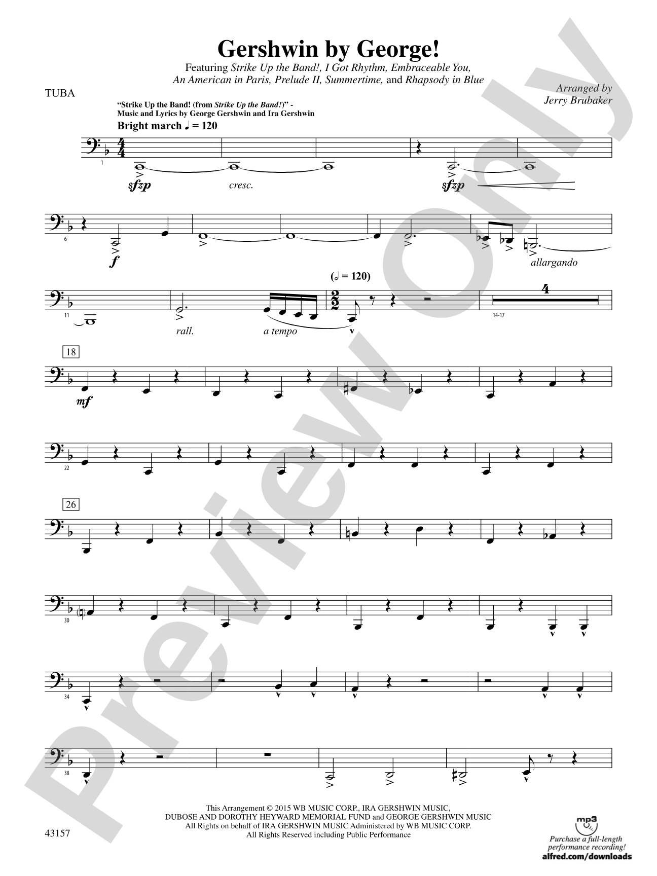 Gershwin by George!: Tuba