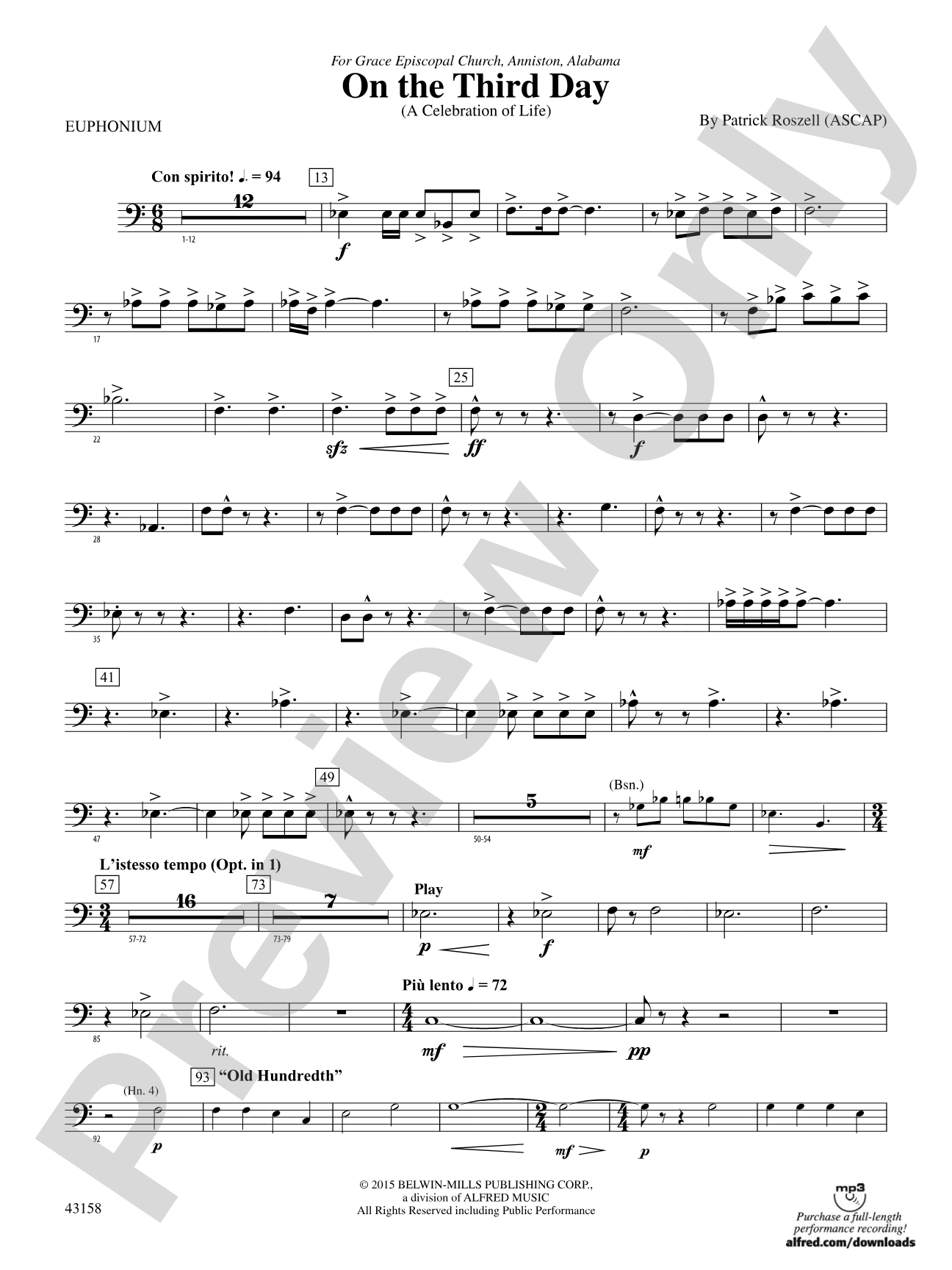 On the Third Day: Baritone B.C.