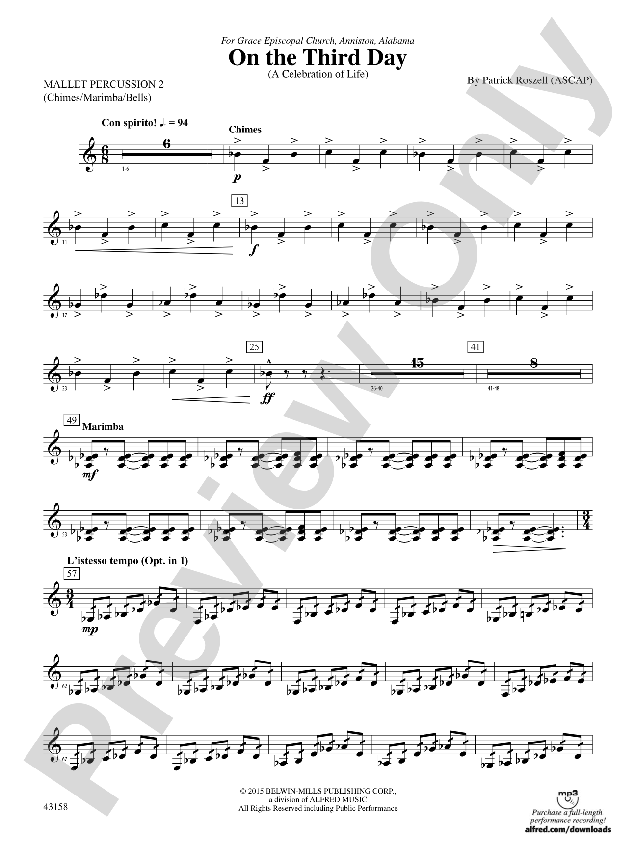 On the Third Day: 2nd Mallet Percussion