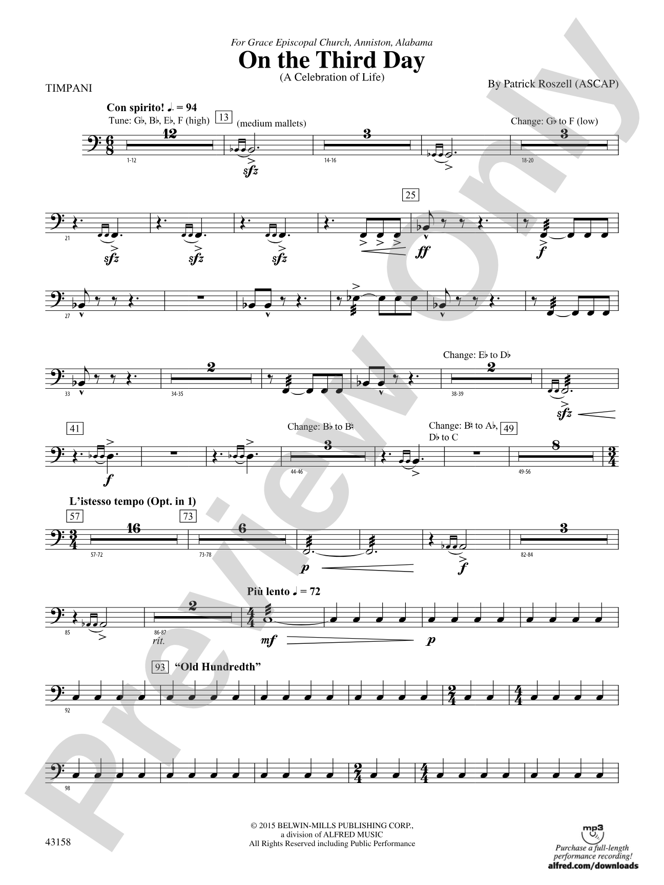 On the Third Day: Timpani
