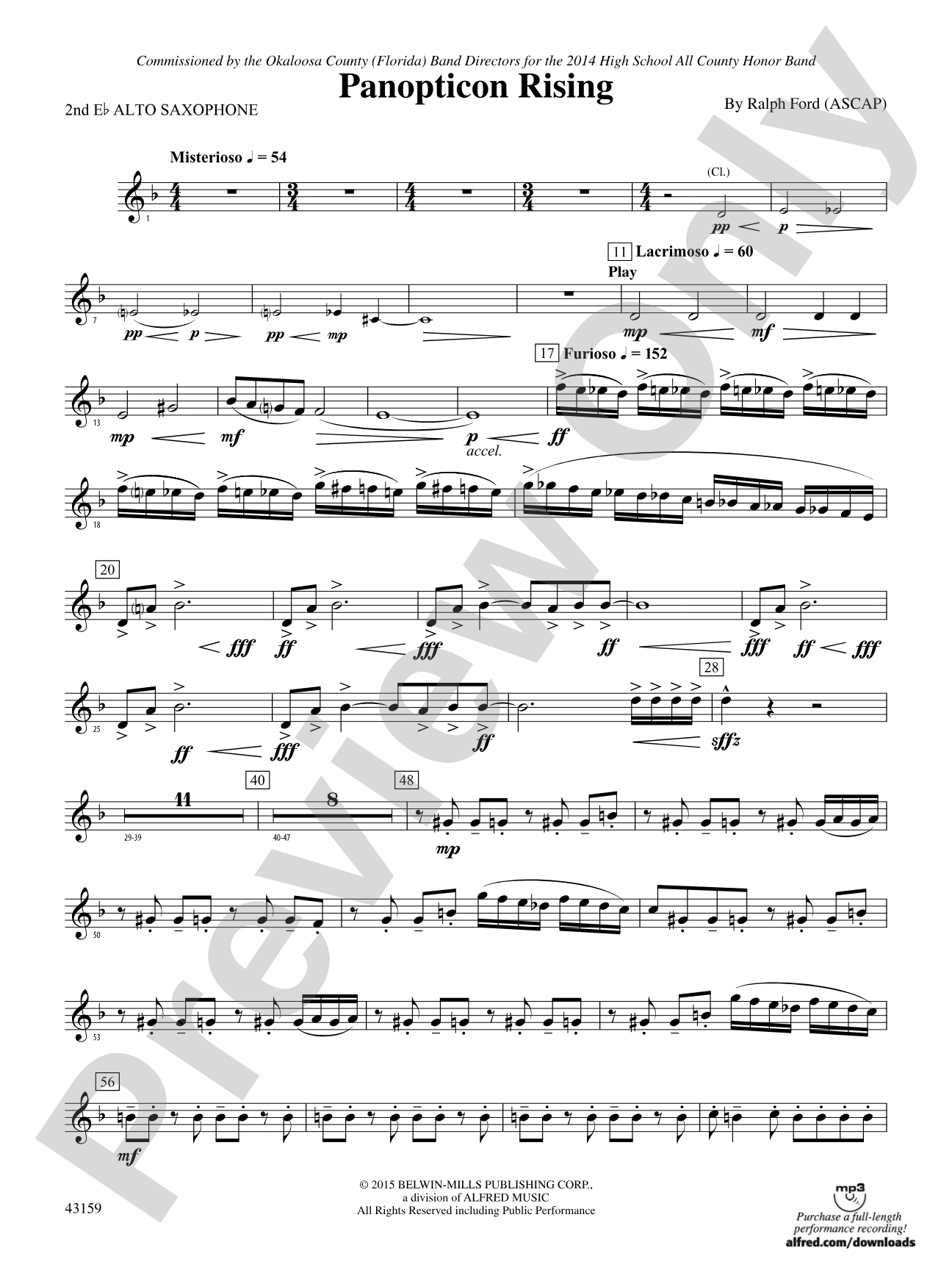 Panopticon Rising: 2nd E-flat Alto Saxophone