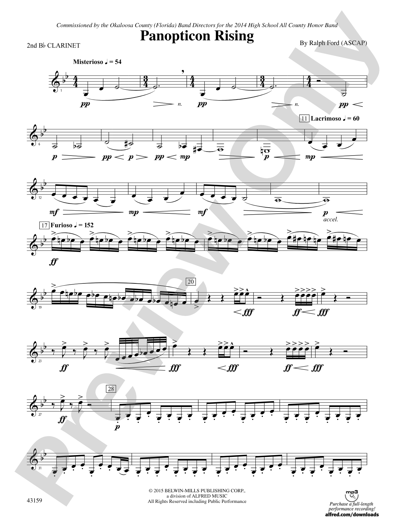 Panopticon Rising: 2nd B-flat Clarinet