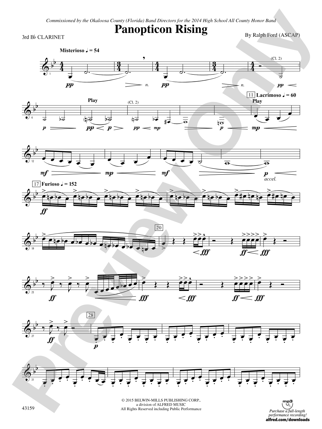 Panopticon Rising: 3rd B-flat Clarinet
