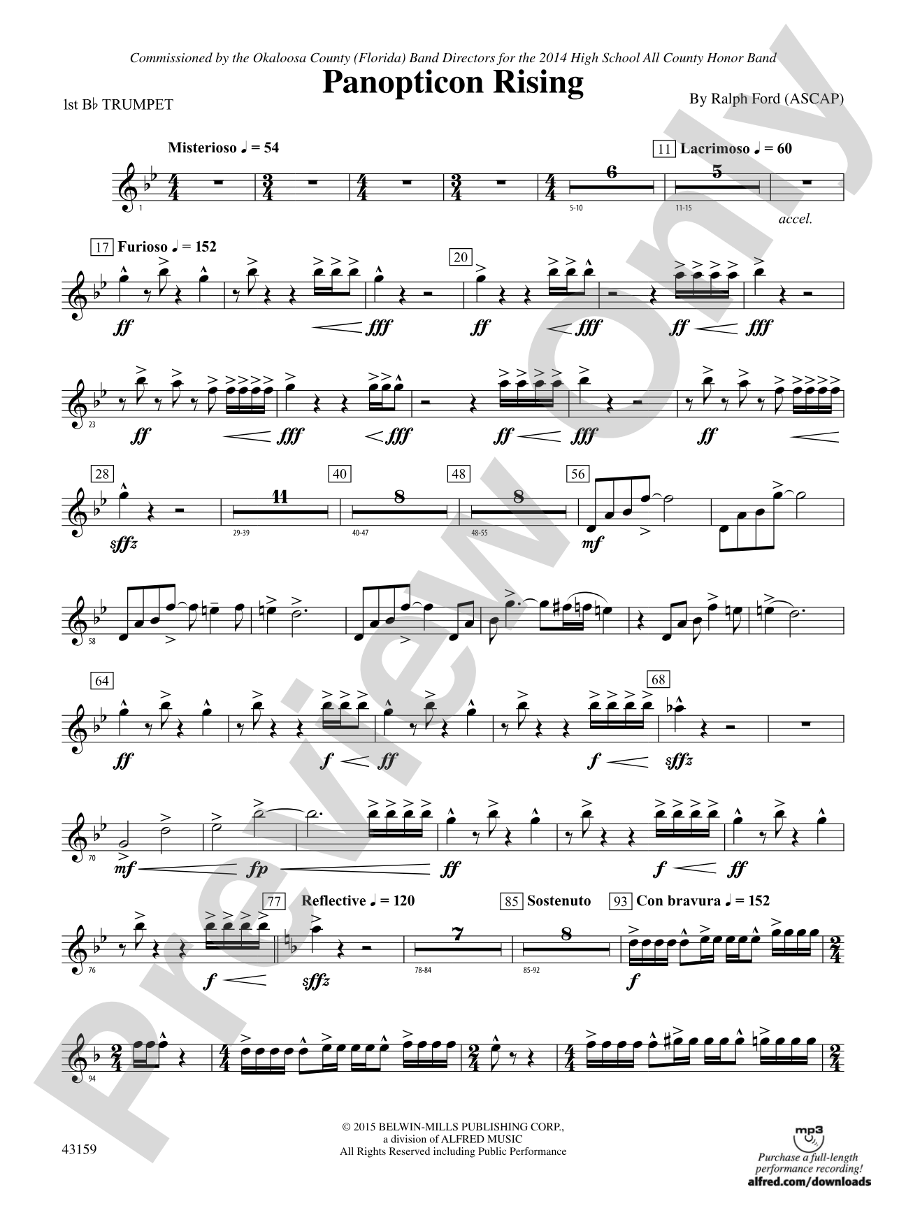Panopticon Rising: 1st B-flat Trumpet