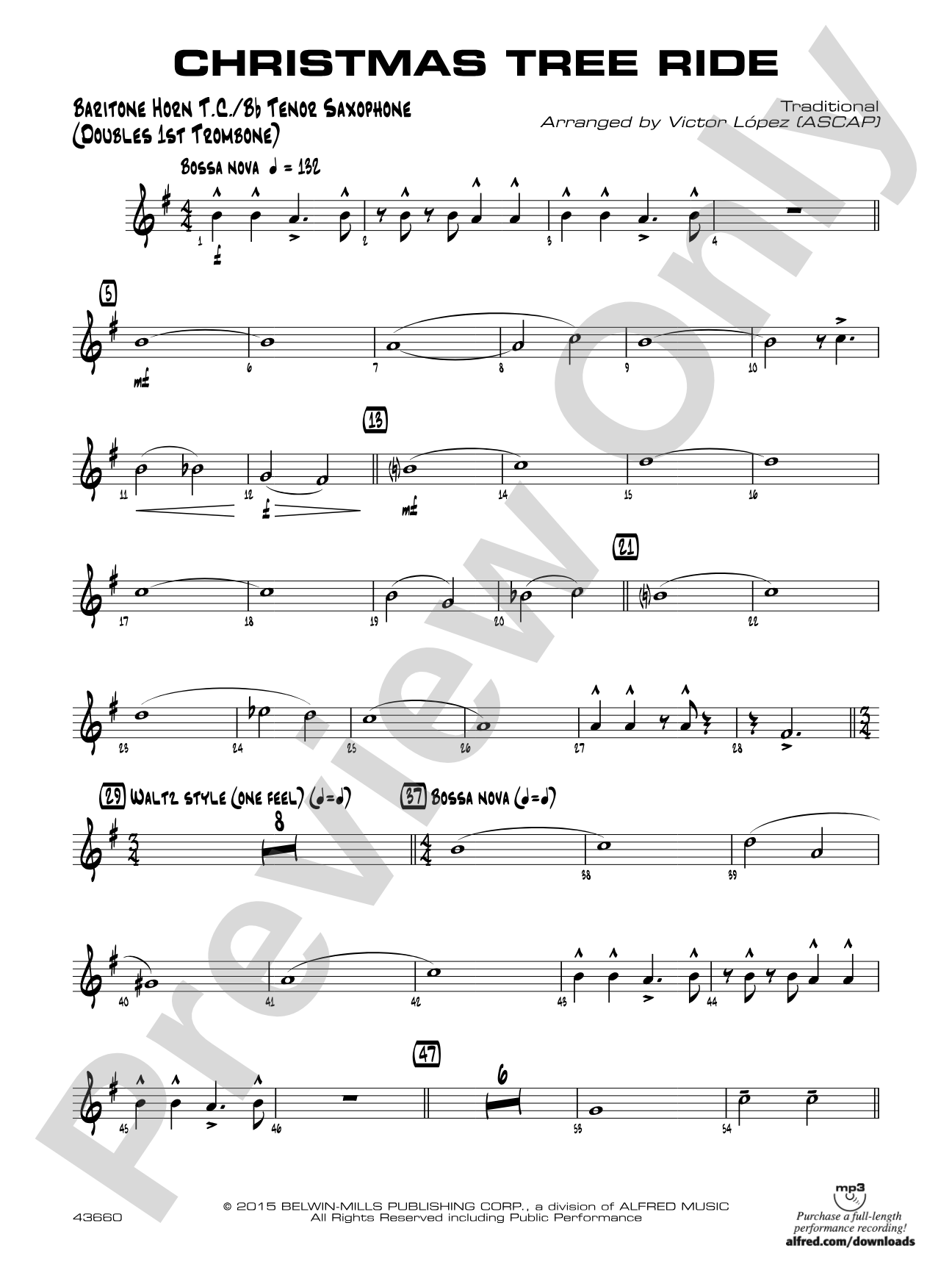 Christmas Tree Ride: Baritone T.C.