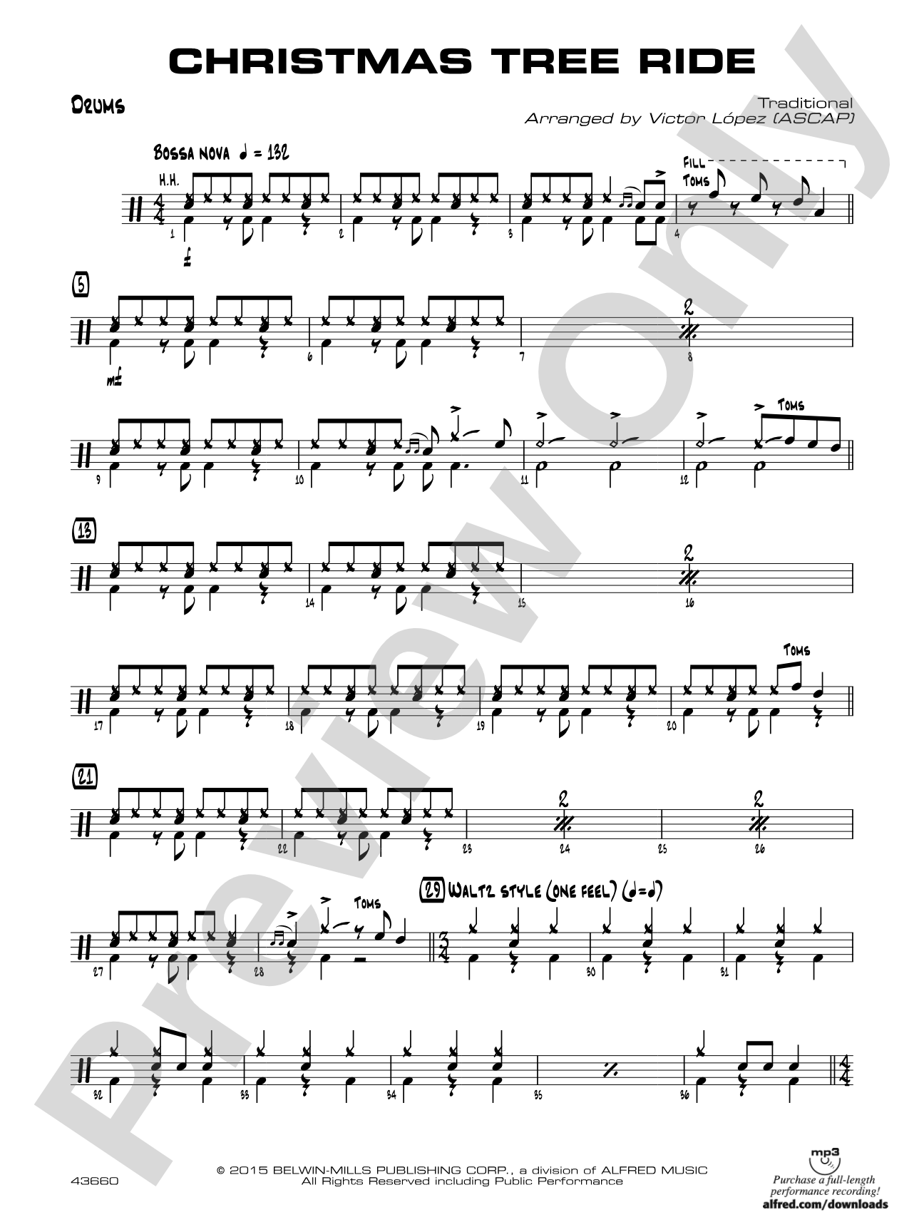 Christmas Tree Ride: Drums