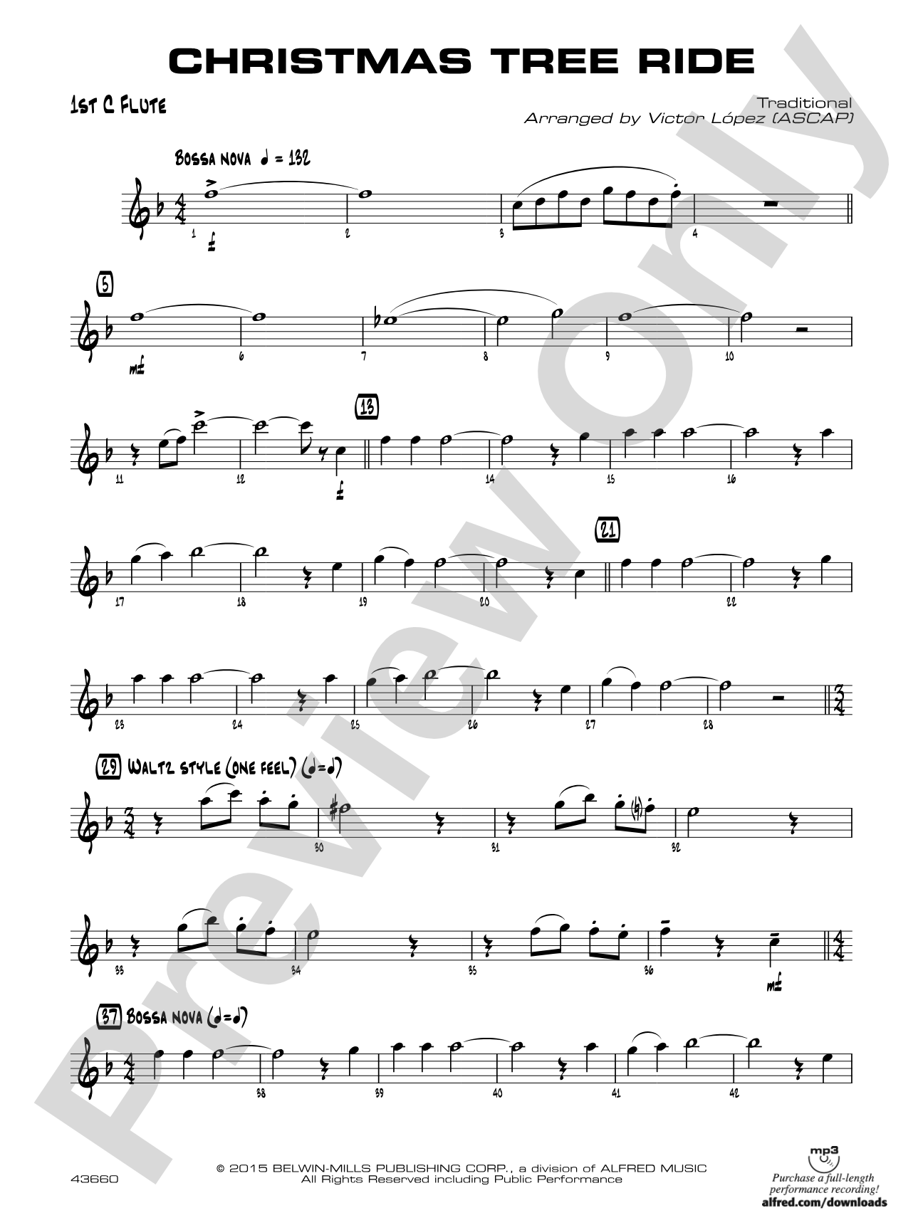 Christmas Tree Ride: Flute