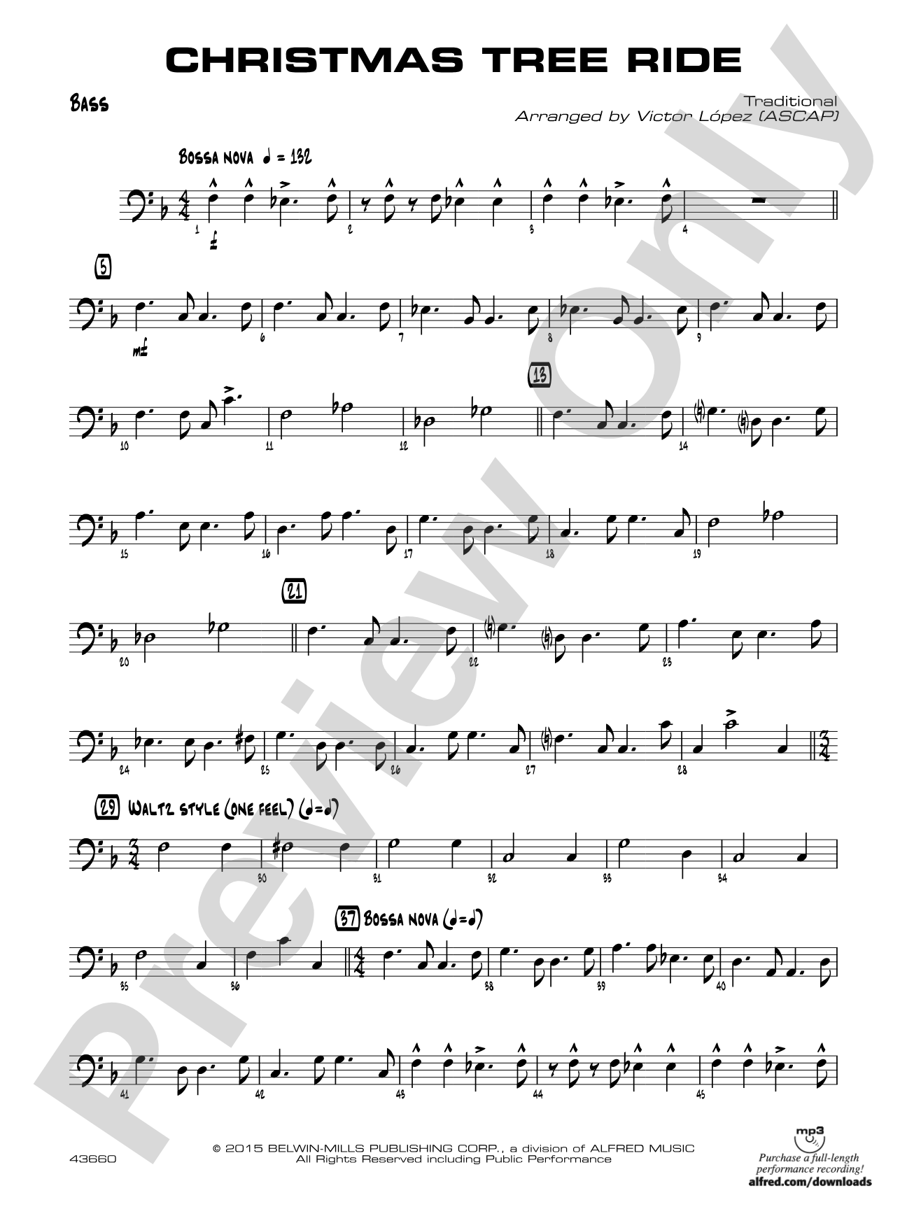 Christmas Tree Ride: String Bass