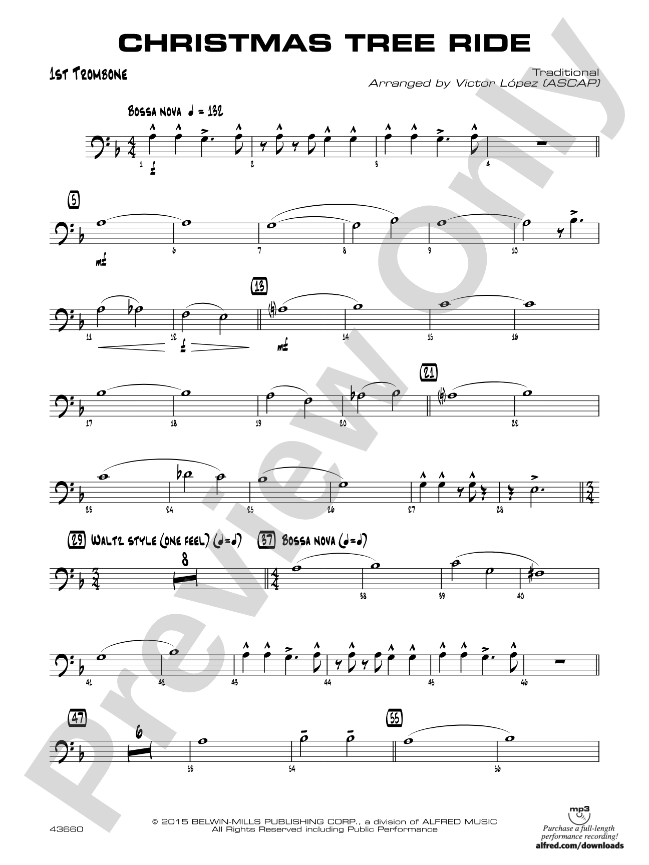 Christmas Tree Ride: 1st Trombone