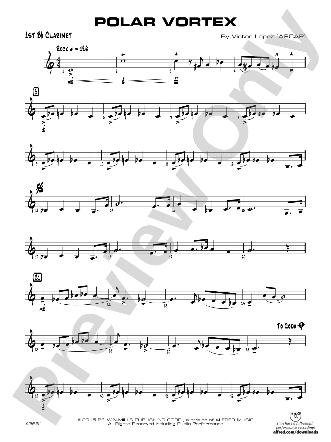Polar Vortex: 1st B-flat Clarinet