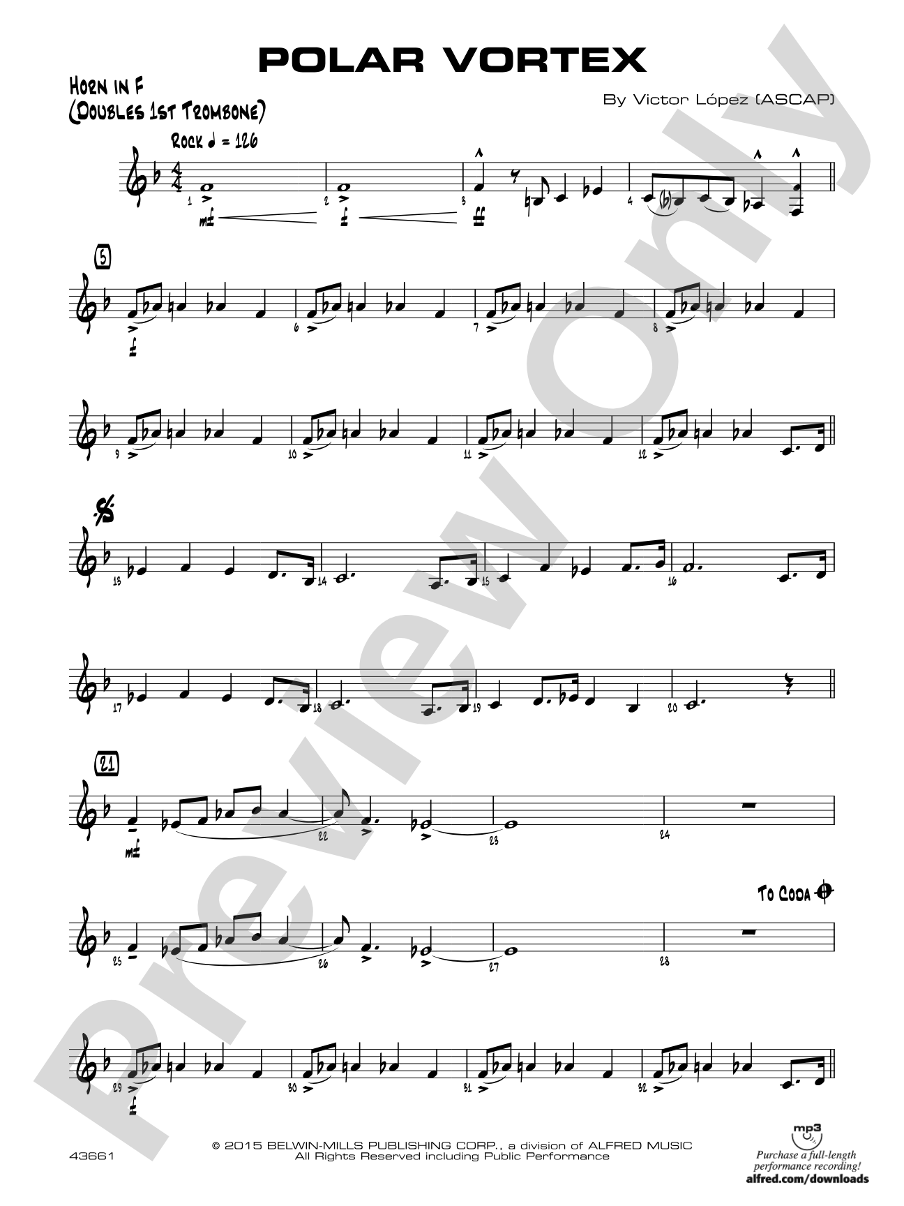 Polar Vortex: 1st F Horn