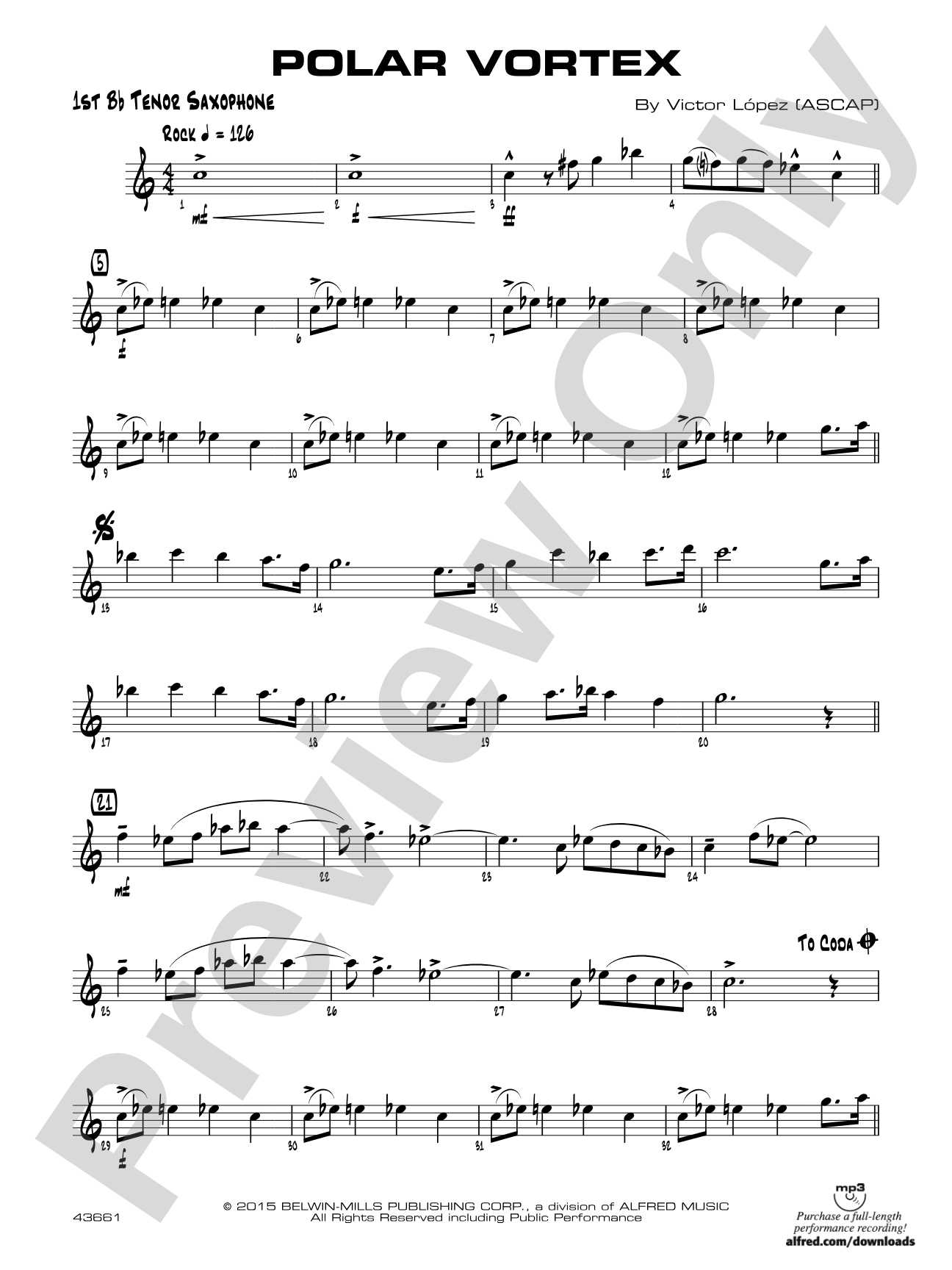Polar Vortex: B-flat Tenor Saxophone