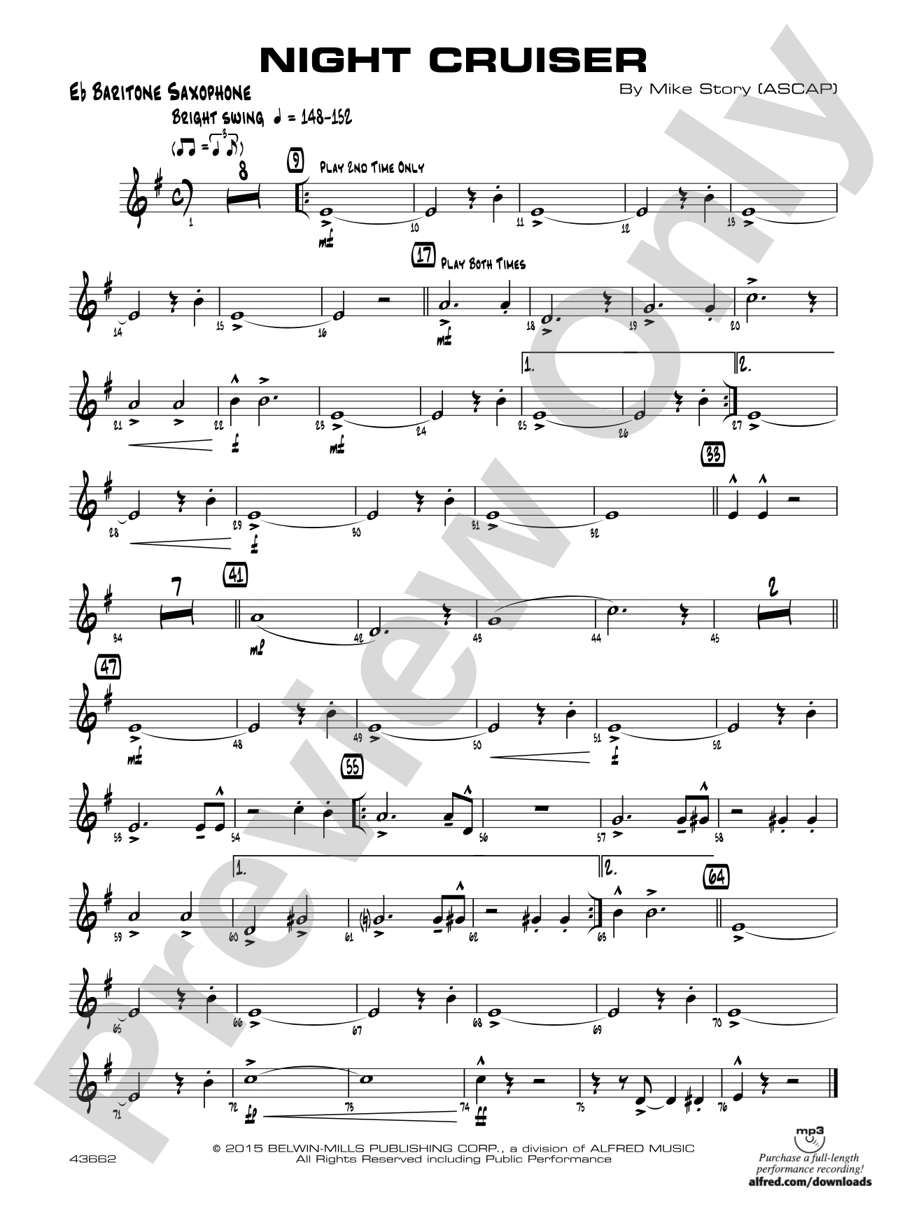 Night Cruiser: E-flat Baritone Saxophone