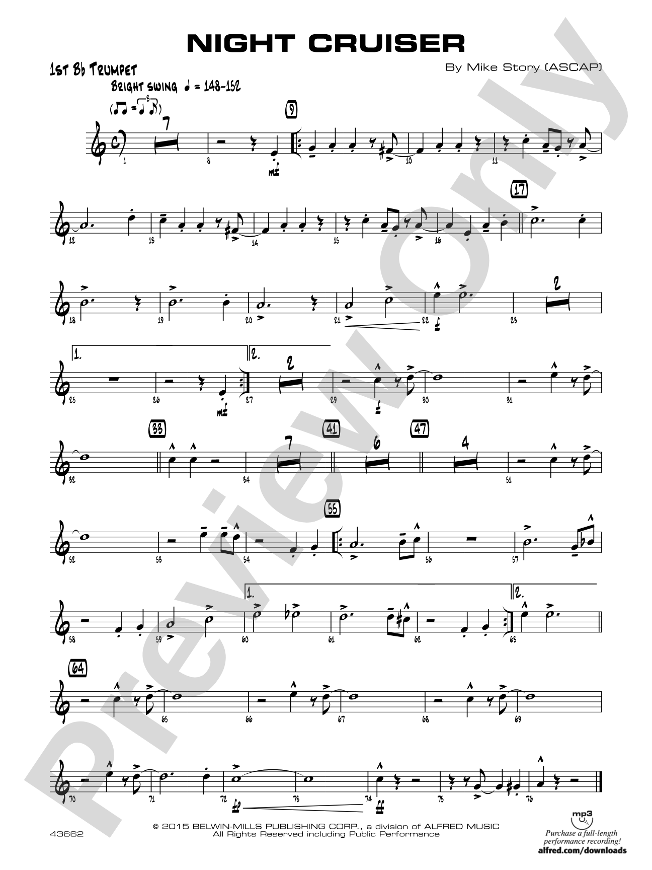 Night Cruiser: 1st B-flat Trumpet