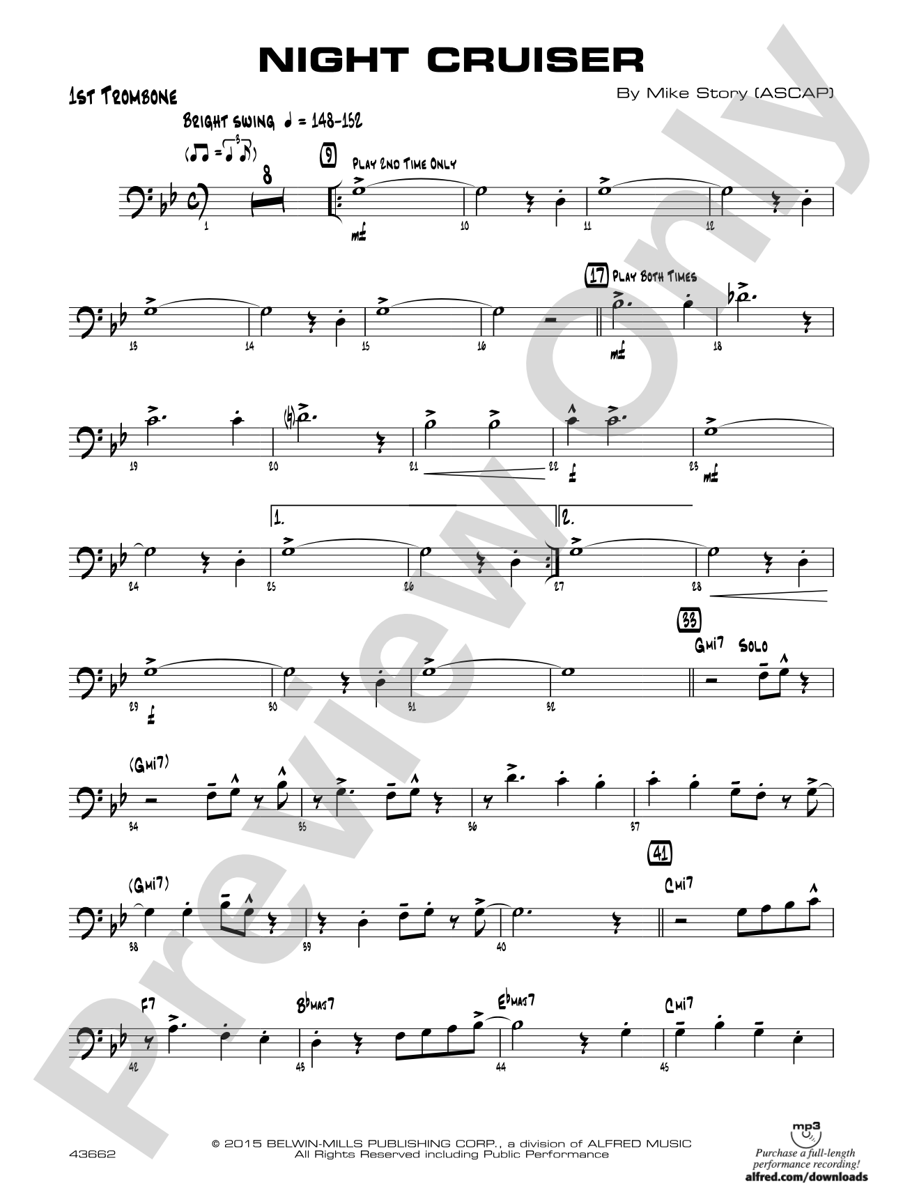 Night Cruiser: 1st Trombone
