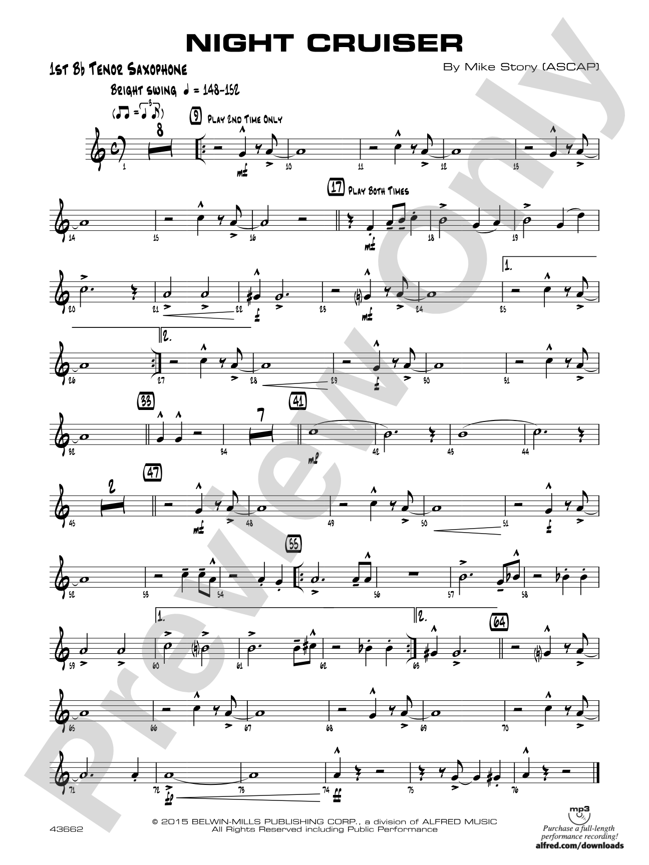 Night Cruiser: B-flat Tenor Saxophone