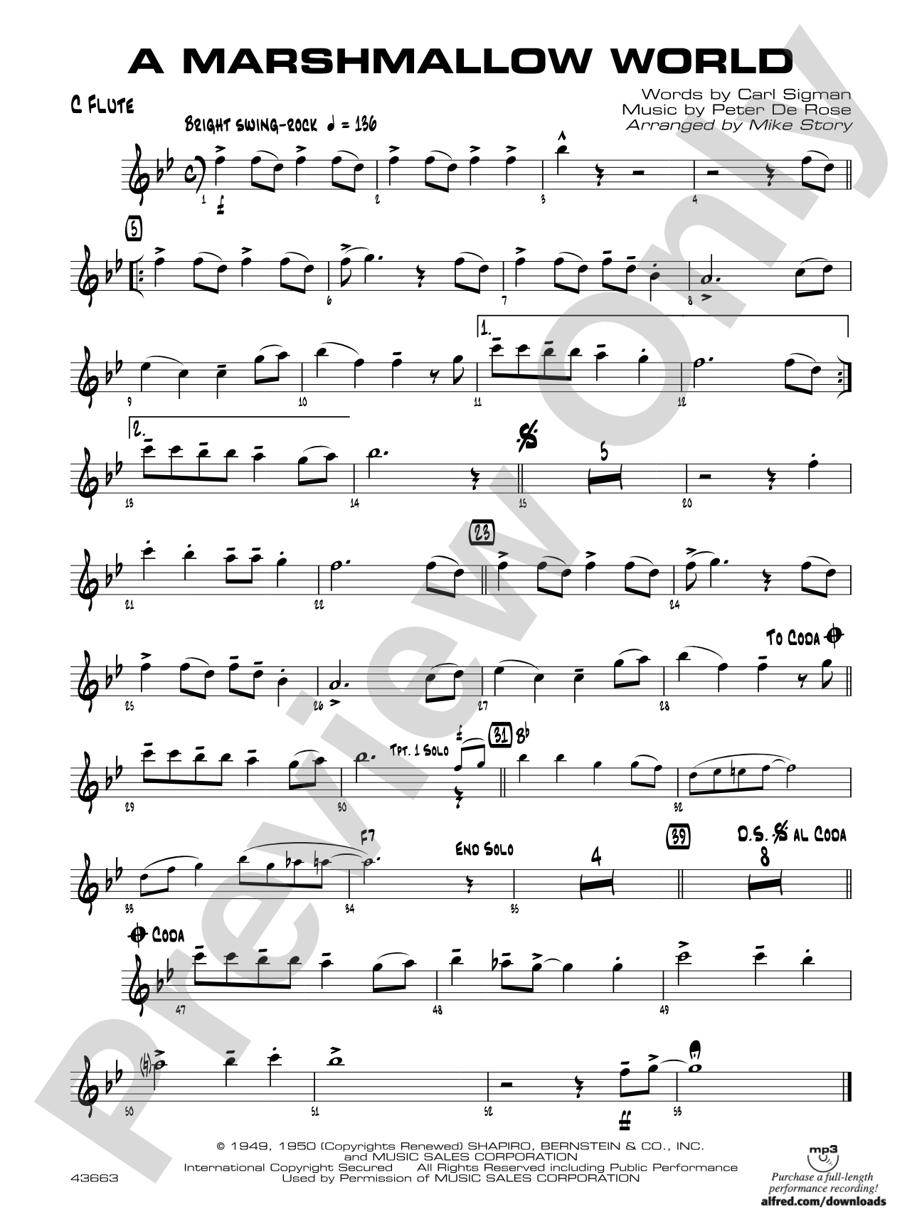 A Marshmallow World: Flute