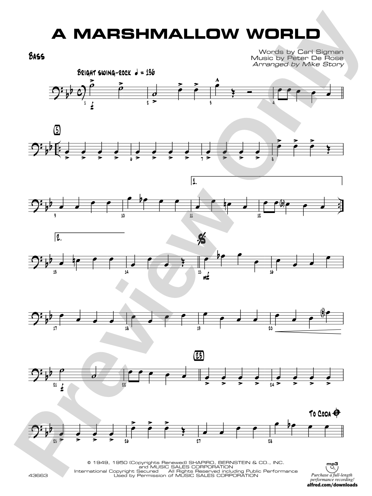 A Marshmallow World: String Bass