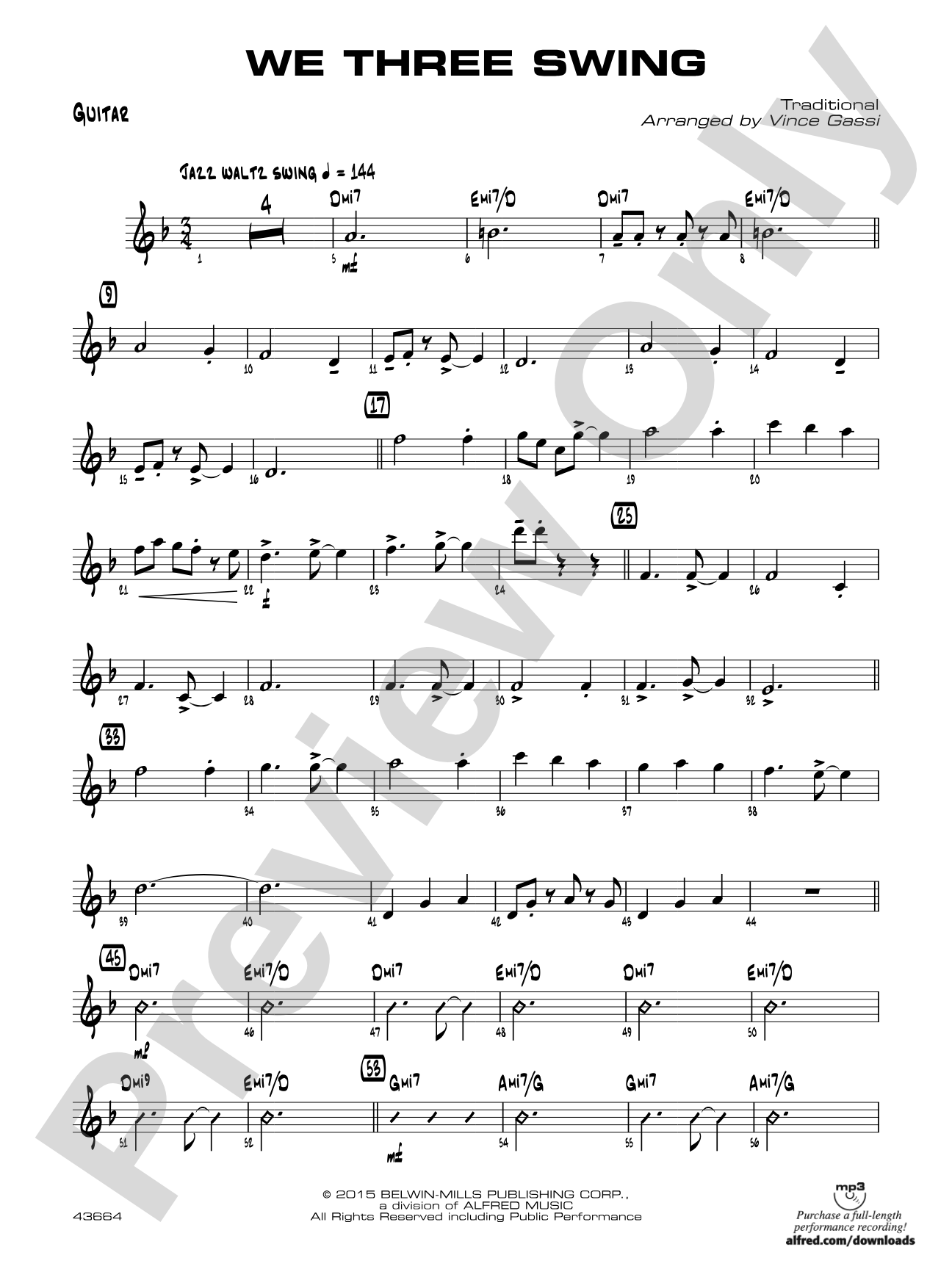 We Three Swing: Guitar