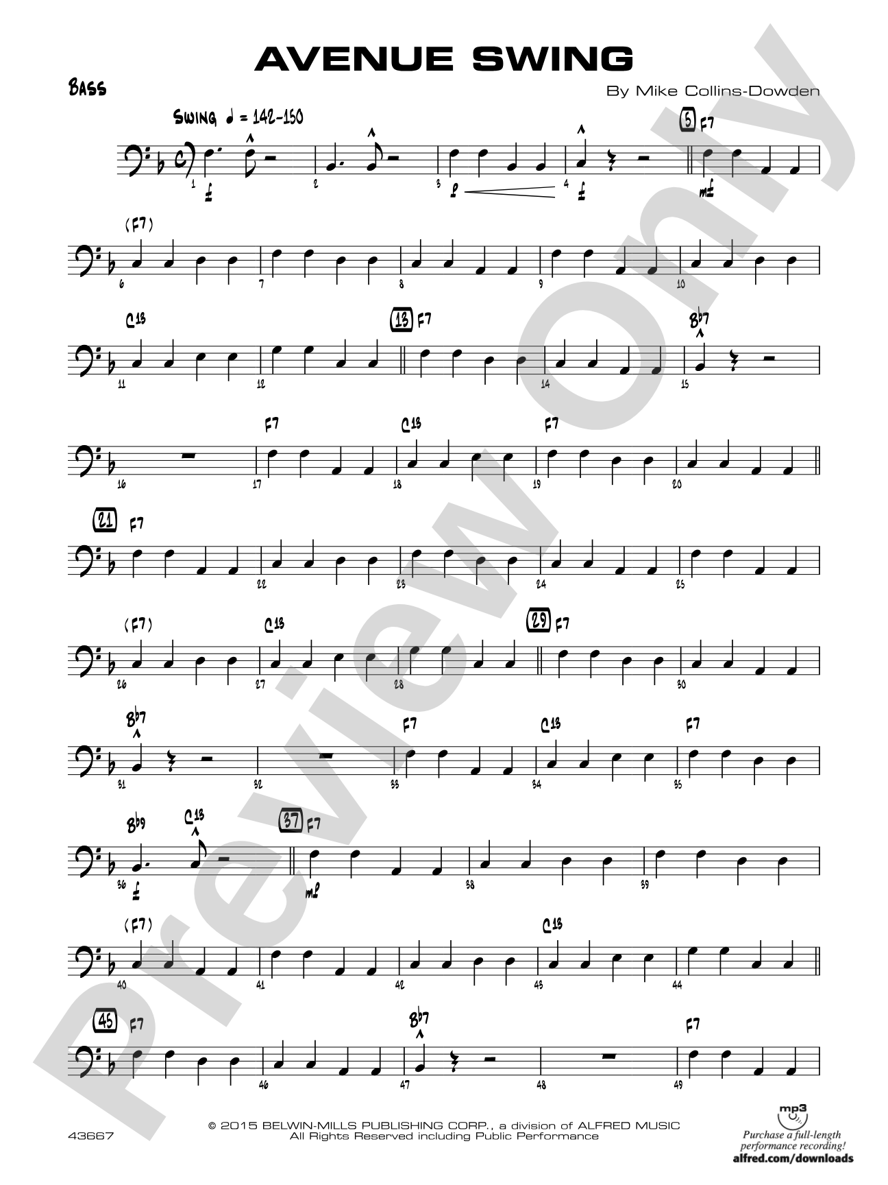 Avenue Swing: String Bass