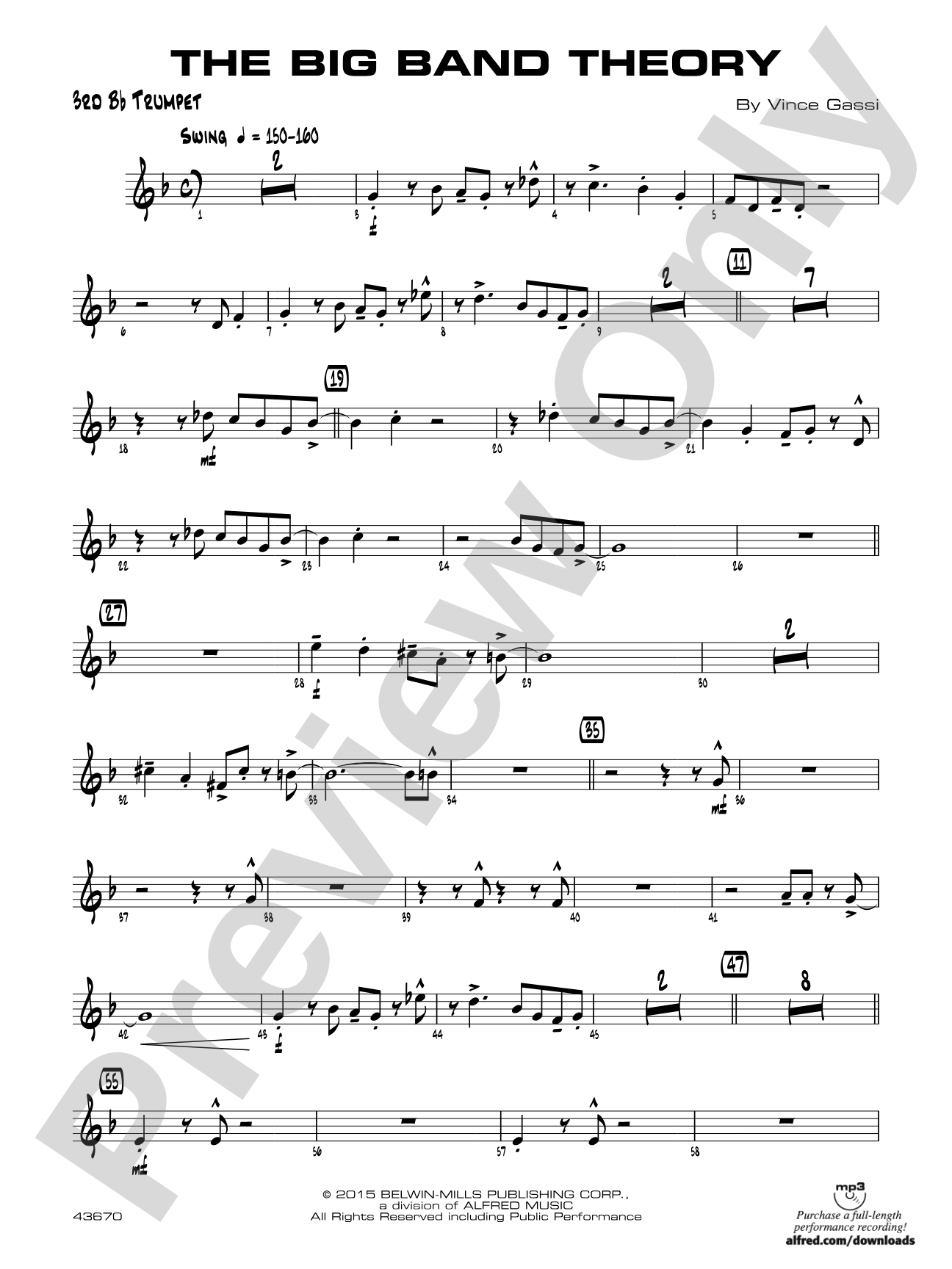 The Big Band Theory: 3rd B-flat Trumpet