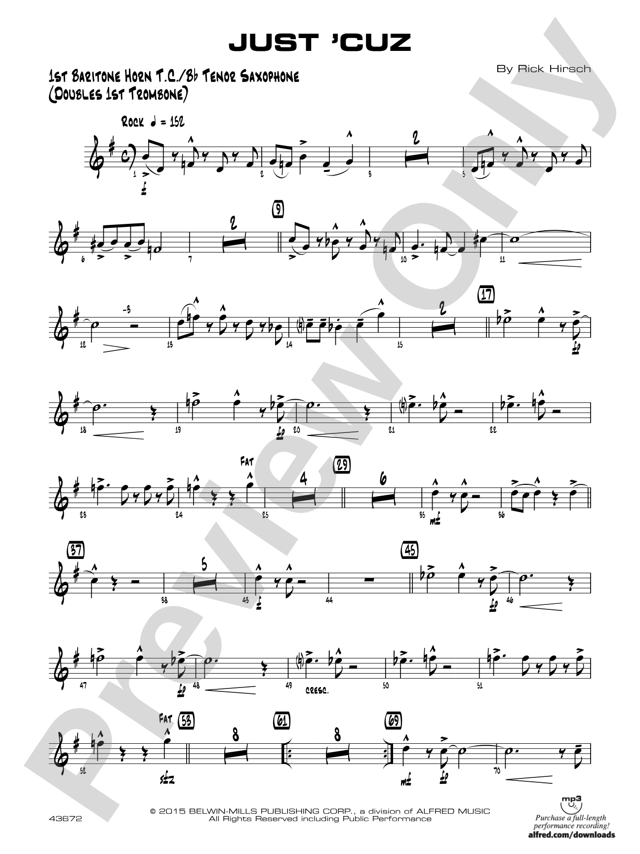 Just 'Cuz: Baritone T.C.