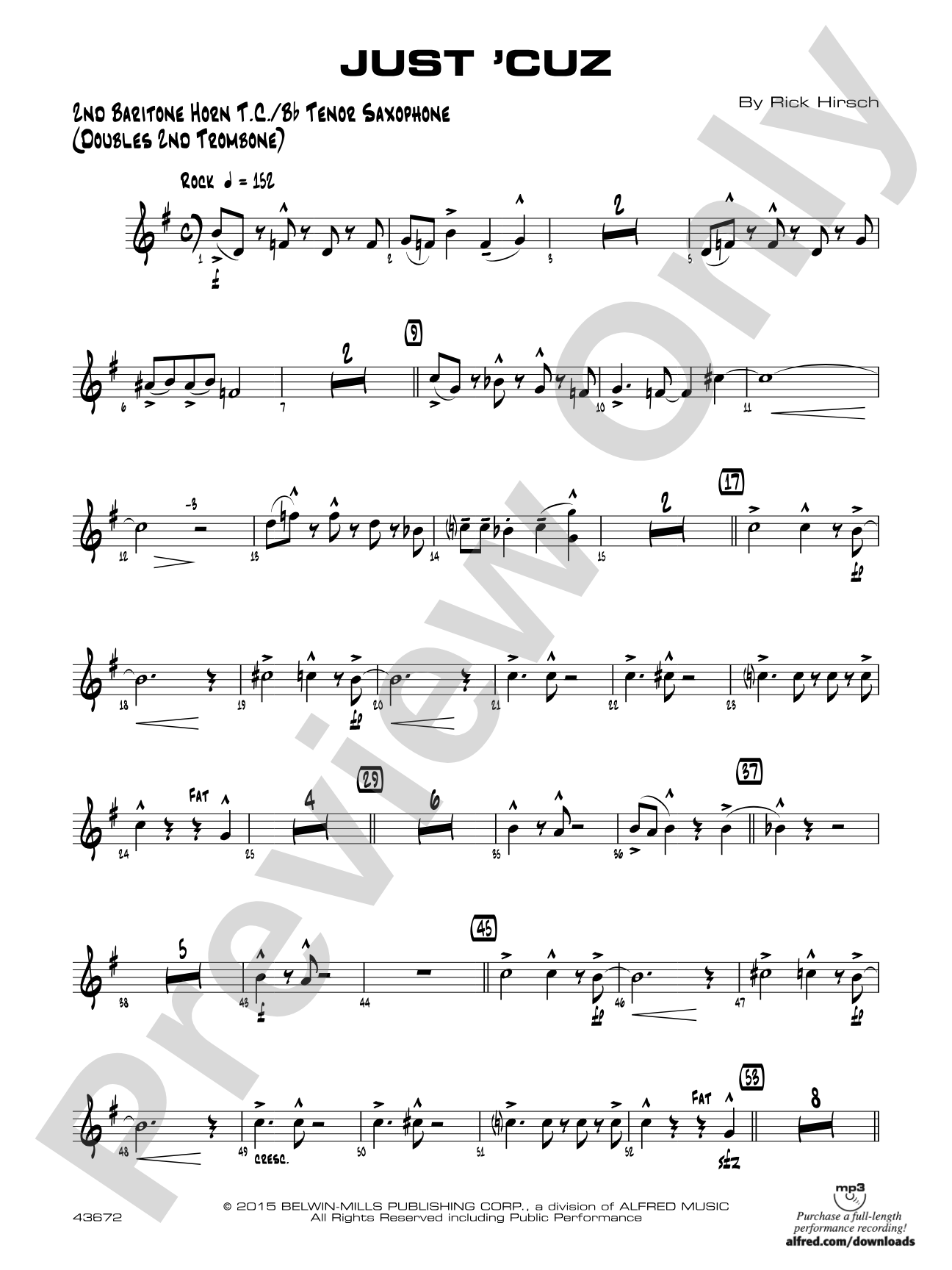 Just 'Cuz: 2nd Baritone T.C.
