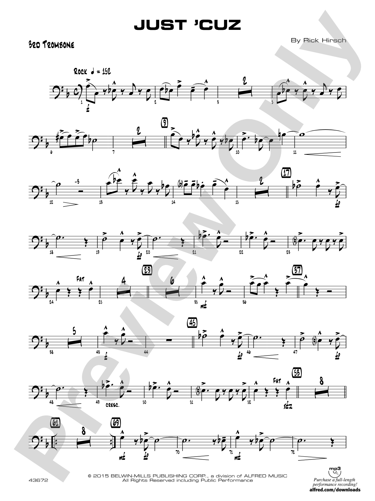 Just 'Cuz: 3rd Trombone