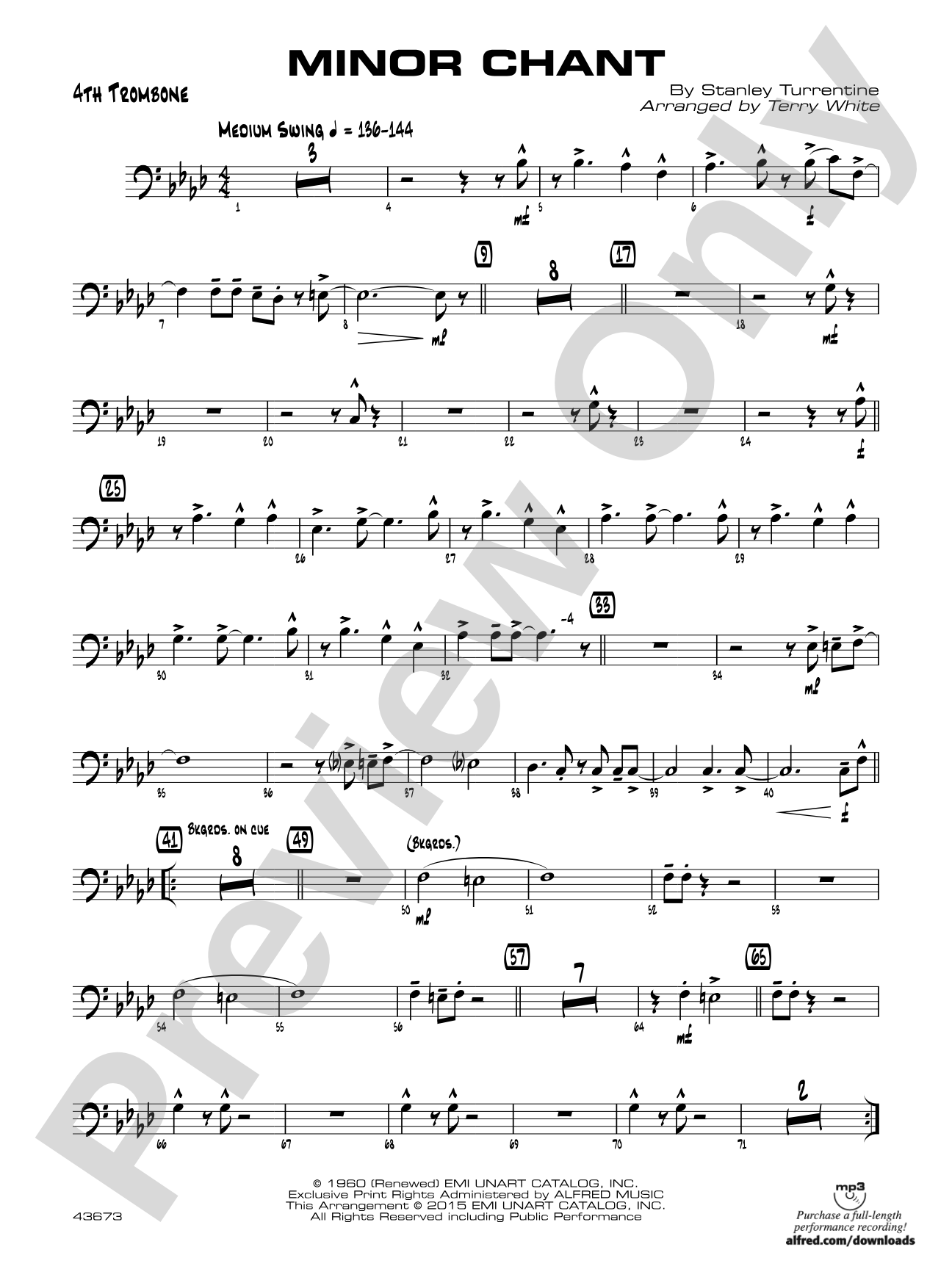 Minor Chant: 4th Trombone