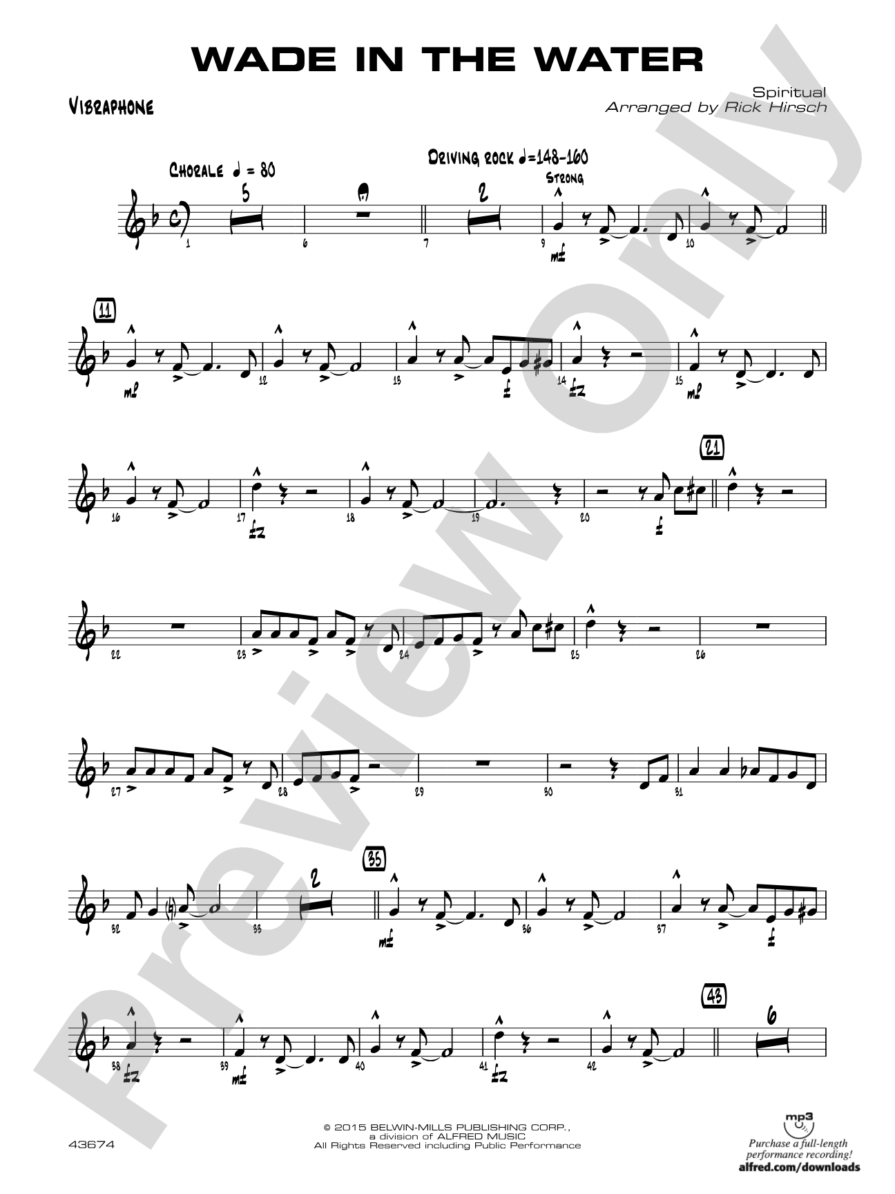 Wade in the Water: Vibraphone