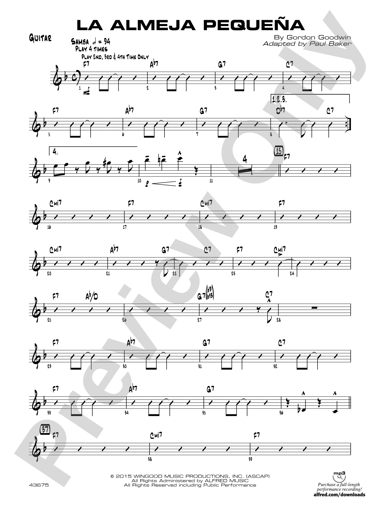 La Almeja Pequena: Guitar