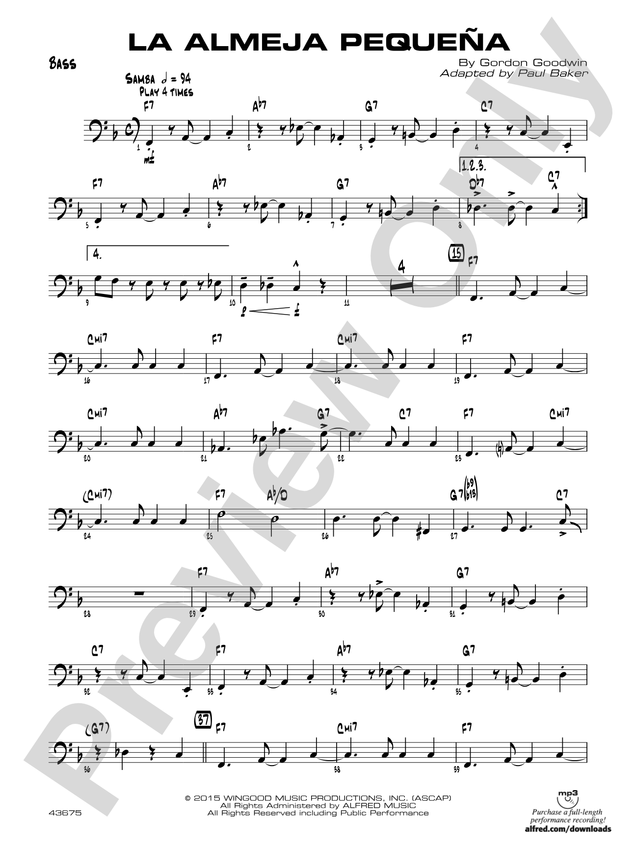 La Almeja Pequena: String Bass