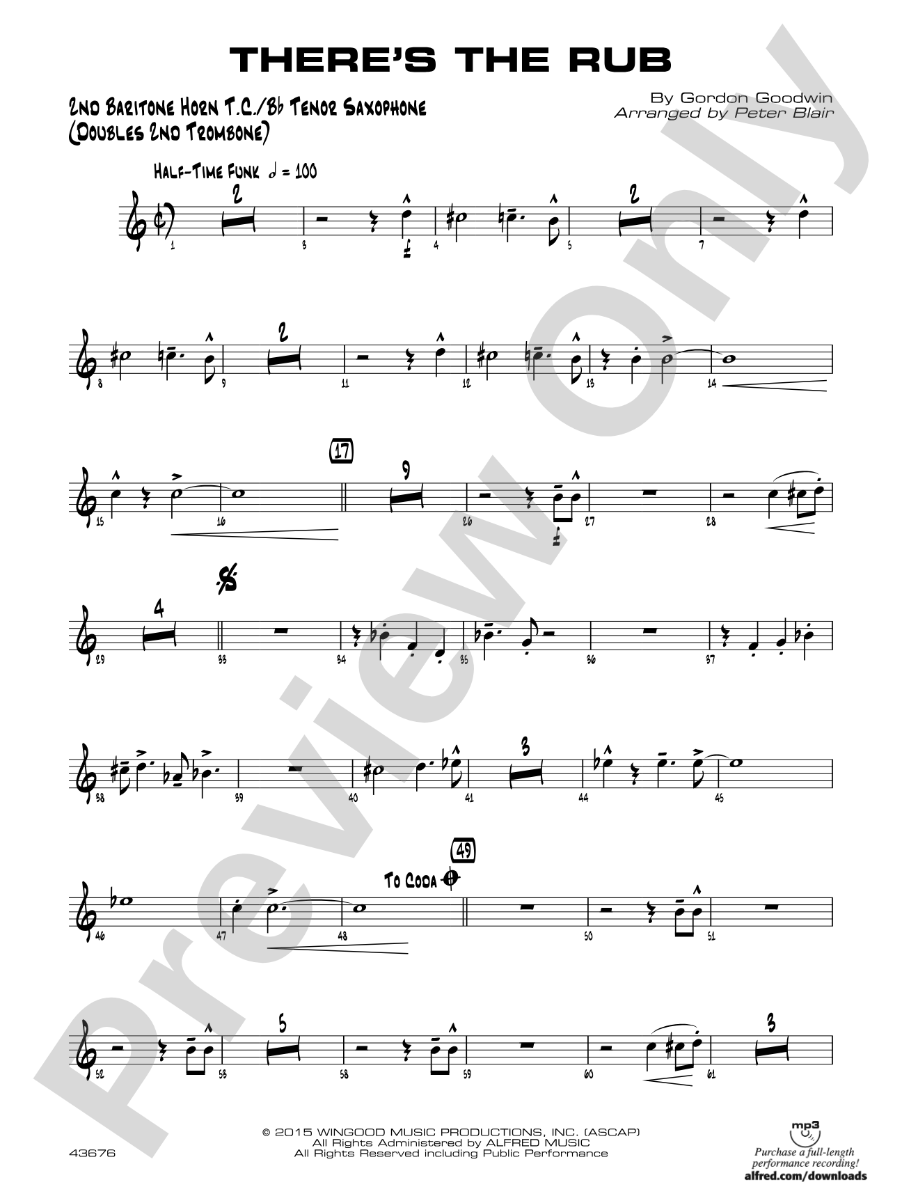 There's the Rub: 2nd Baritone T.C.