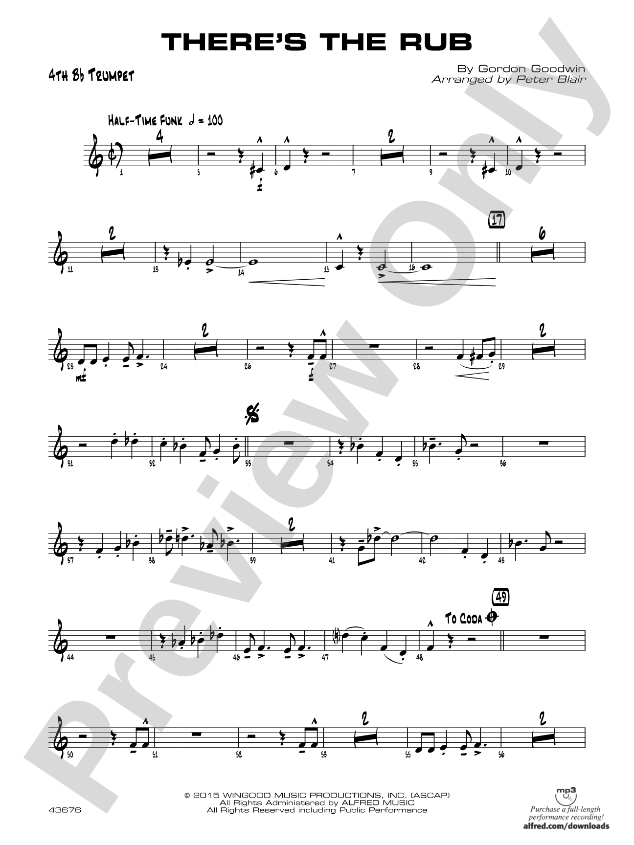 There's the Rub: 4th B-flat Trumpet