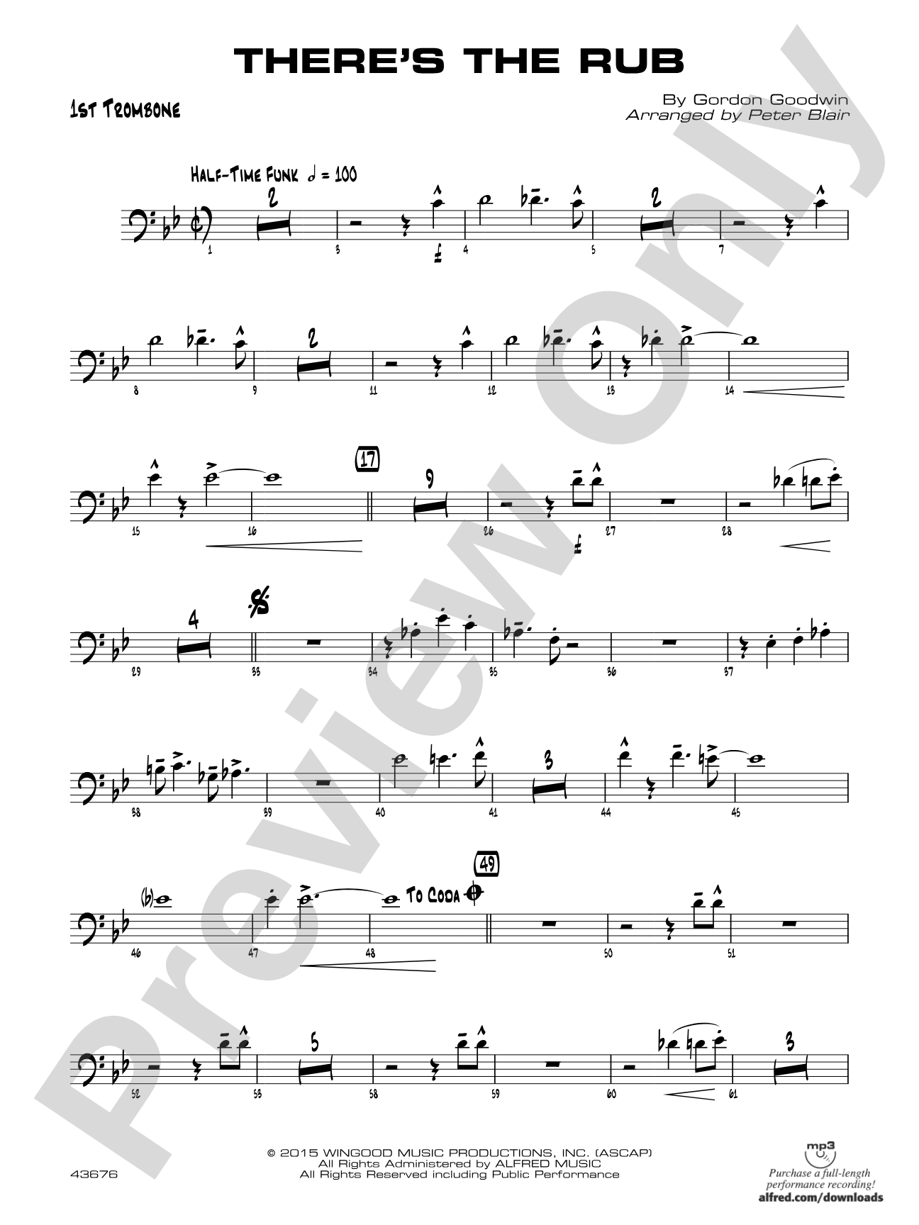 There's the Rub: 1st Trombone
