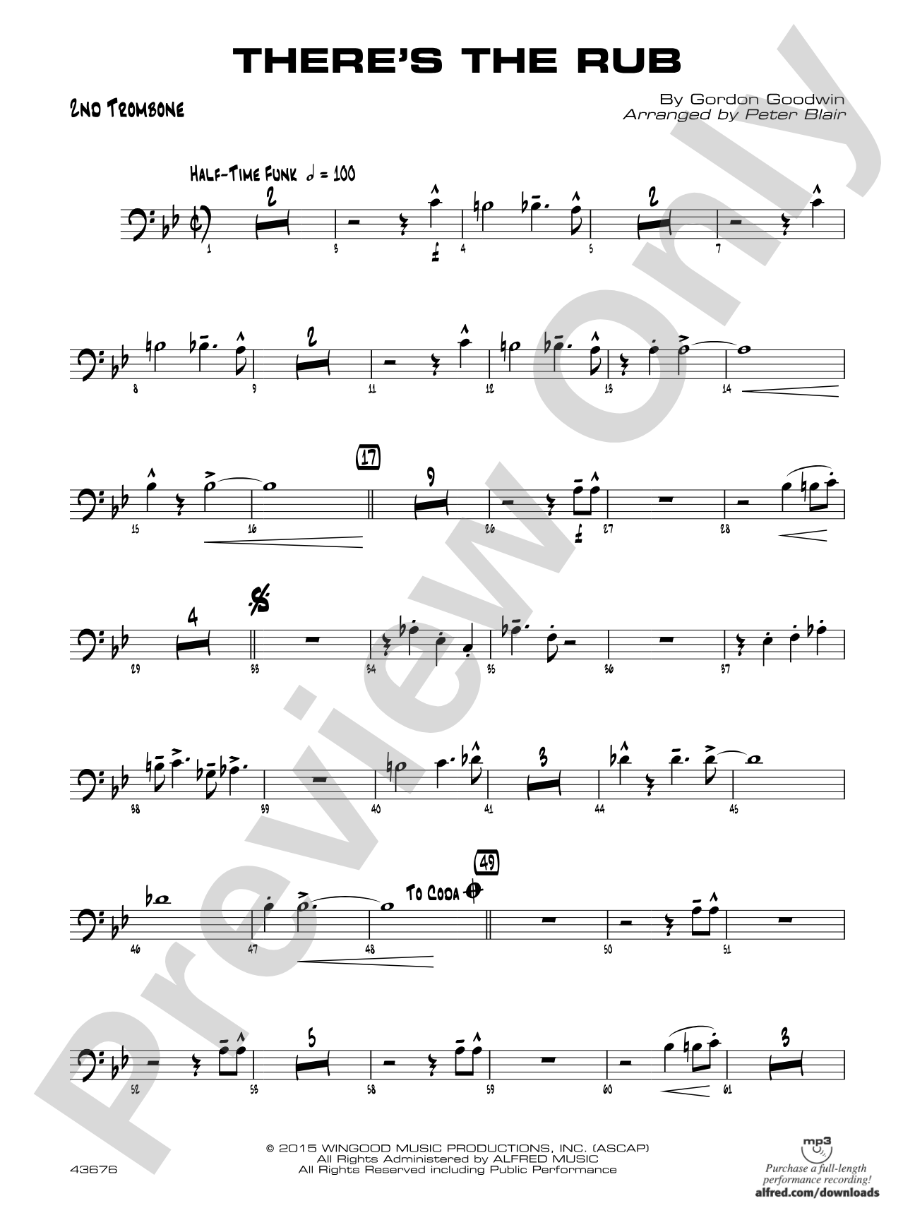 There's the Rub: 2nd Trombone