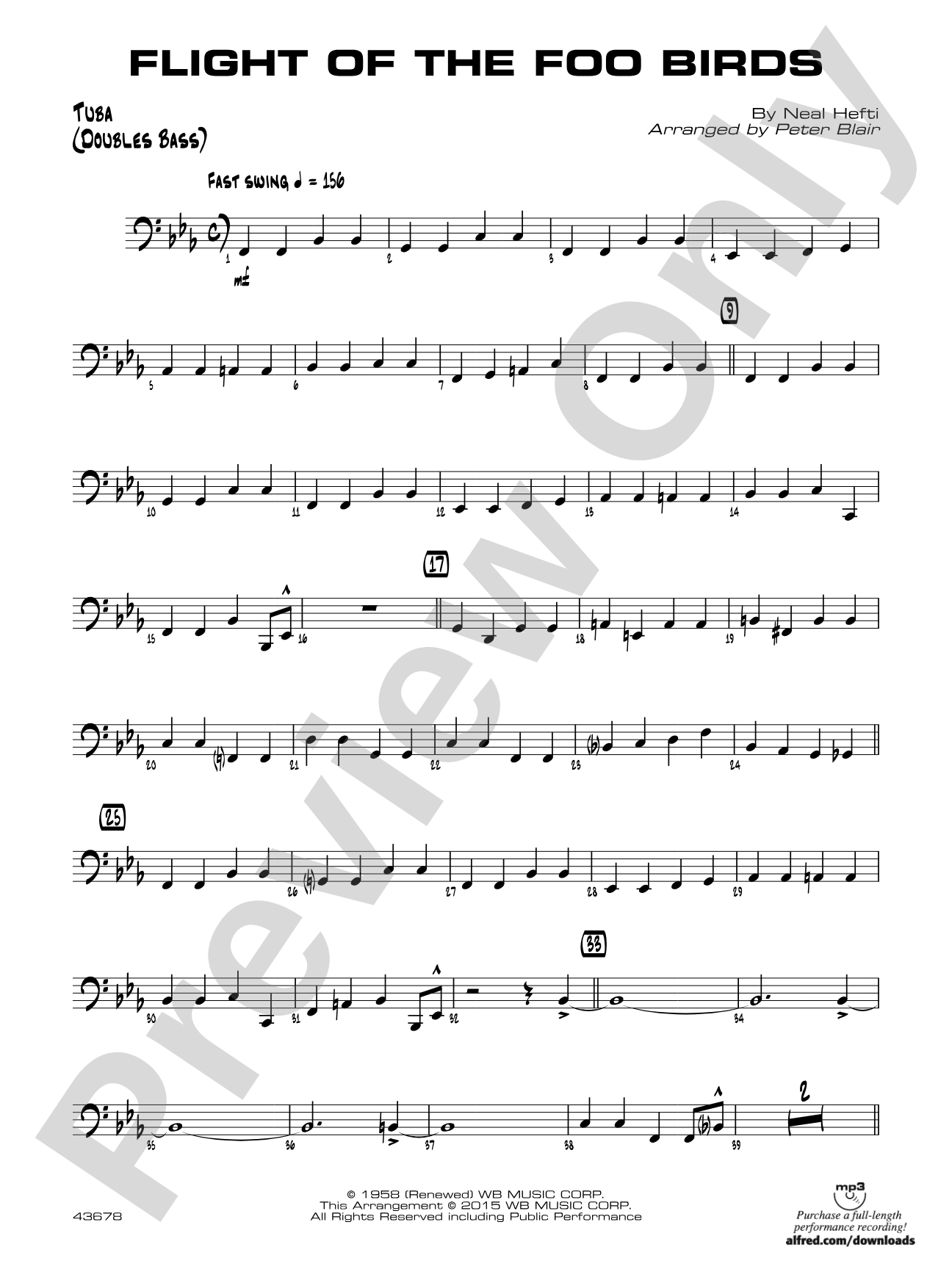 Flight of the Foo Birds: Tuba