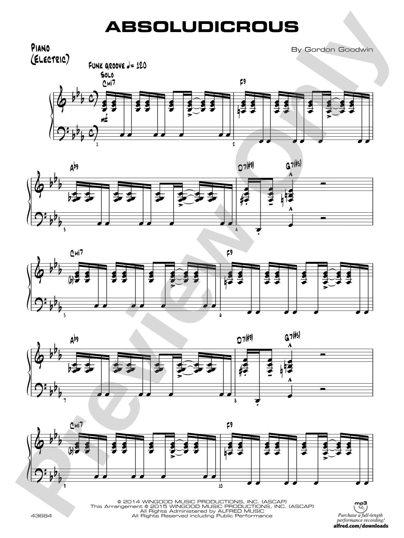 Absoludicrous: Piano Accompaniment