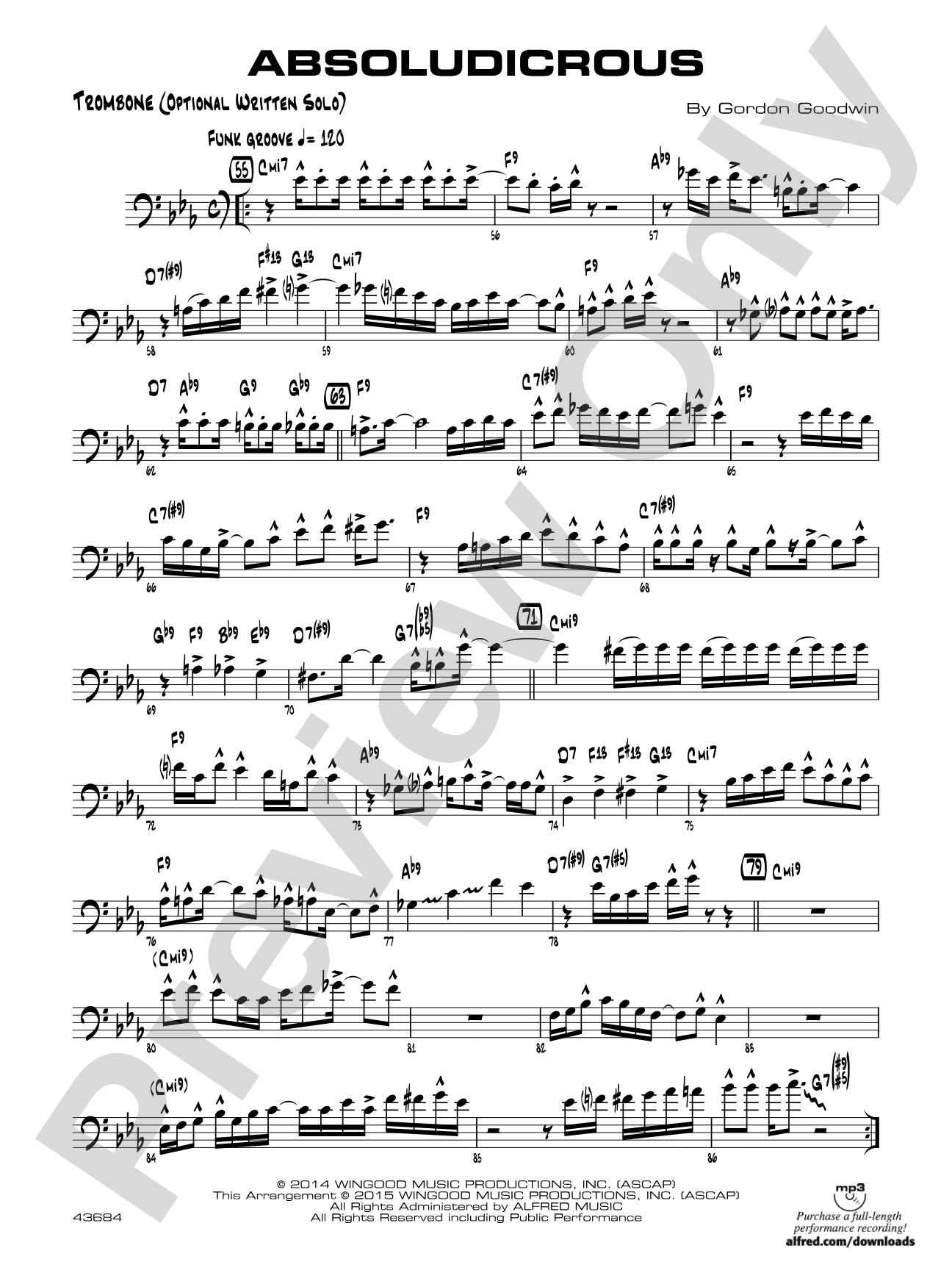 Absoludicrous: Trombone Optional Solo