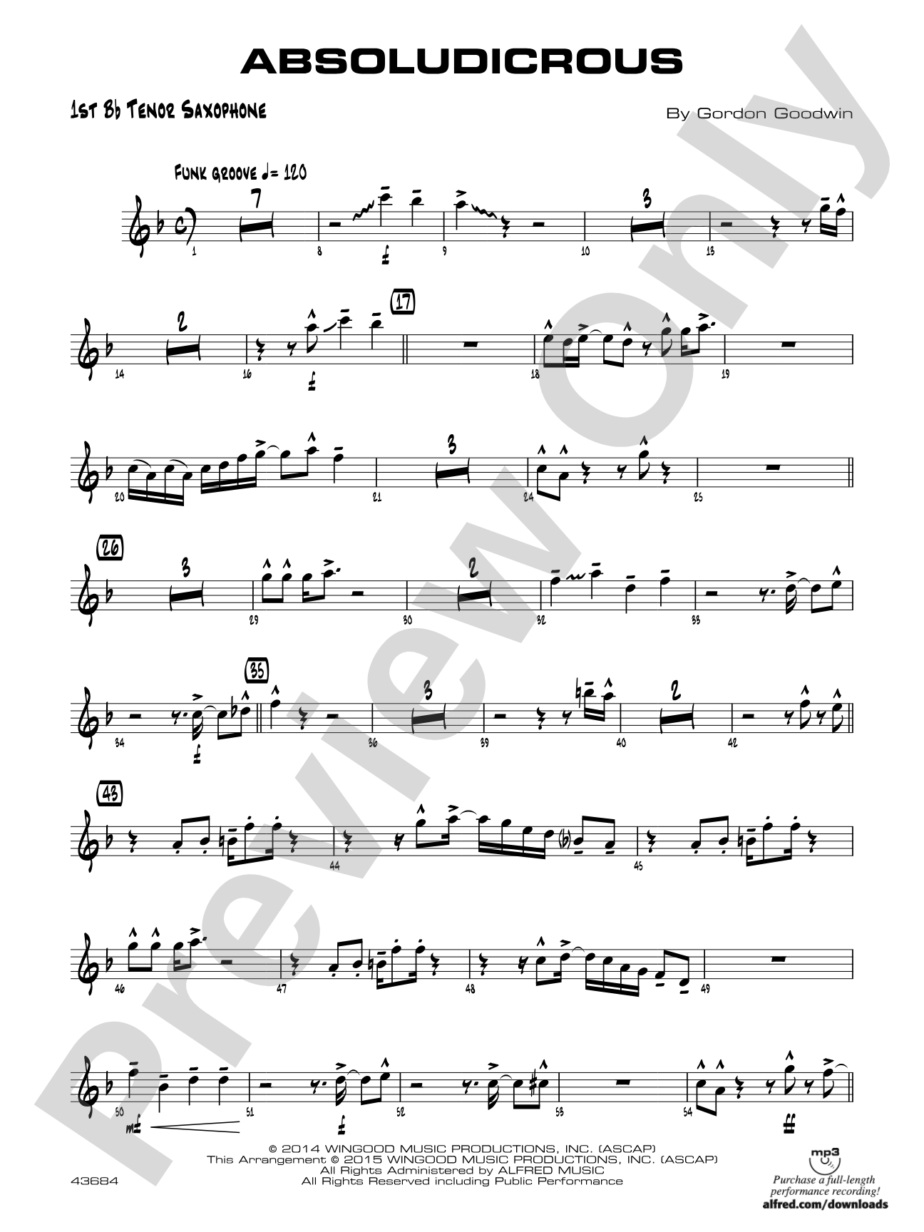 Absoludicrous: B-flat Tenor Saxophone