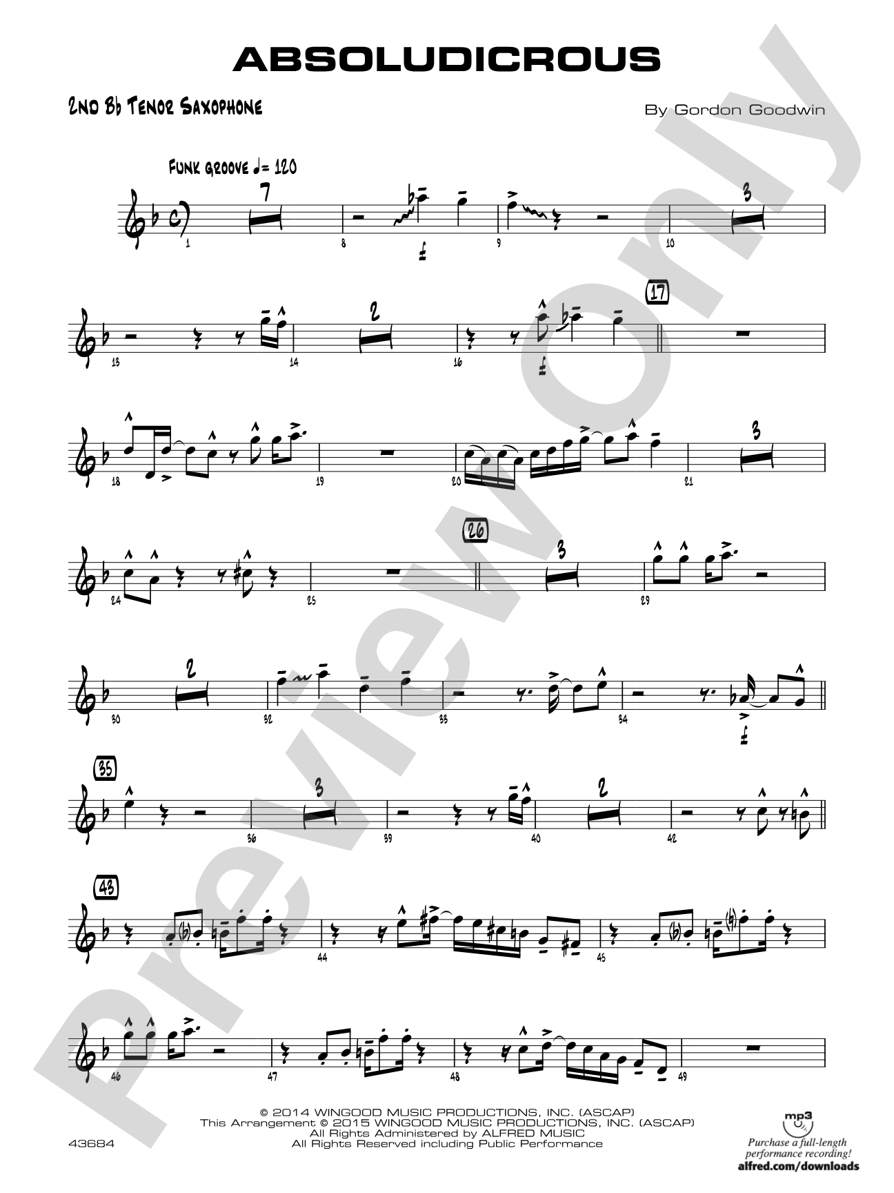 Absoludicrous: 2nd B-flat Tenor Saxophone