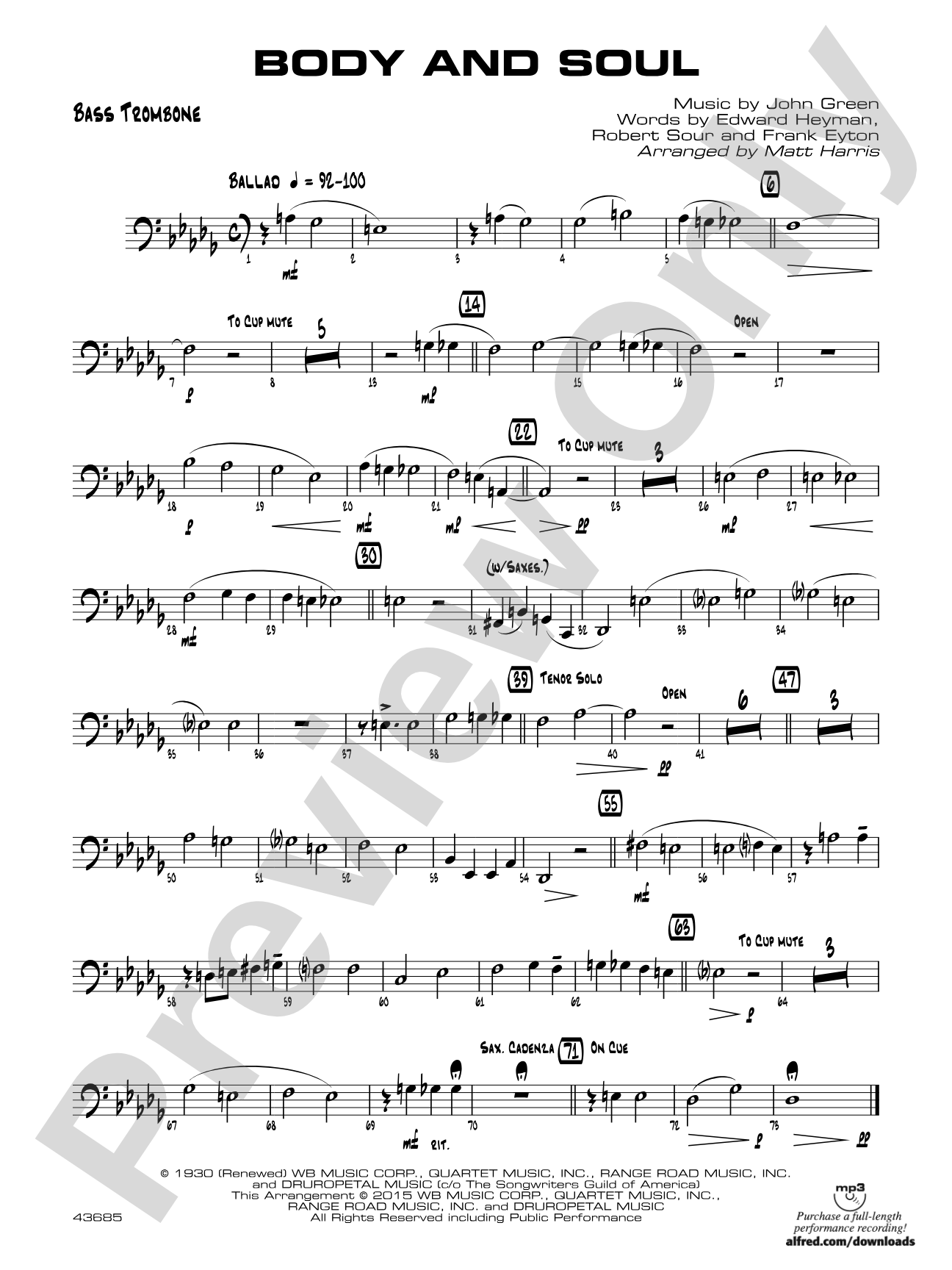 Body and Soul: Bass Trombone