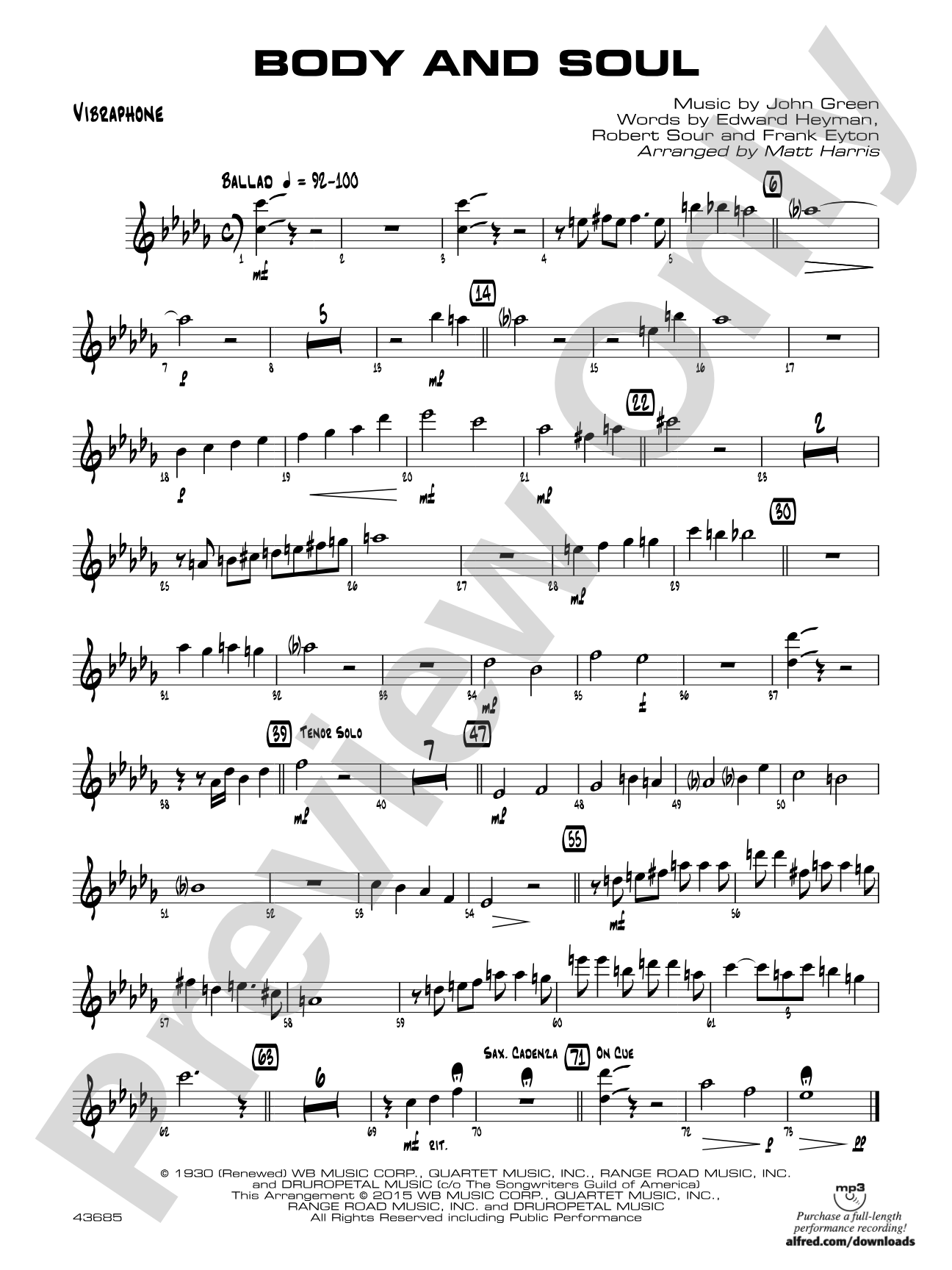 Body and Soul: Vibraphone