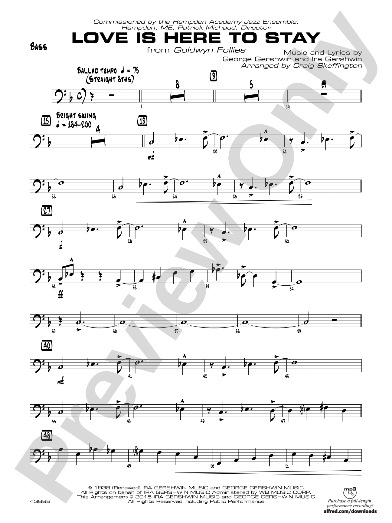 Love Is Here to Stay: String Bass