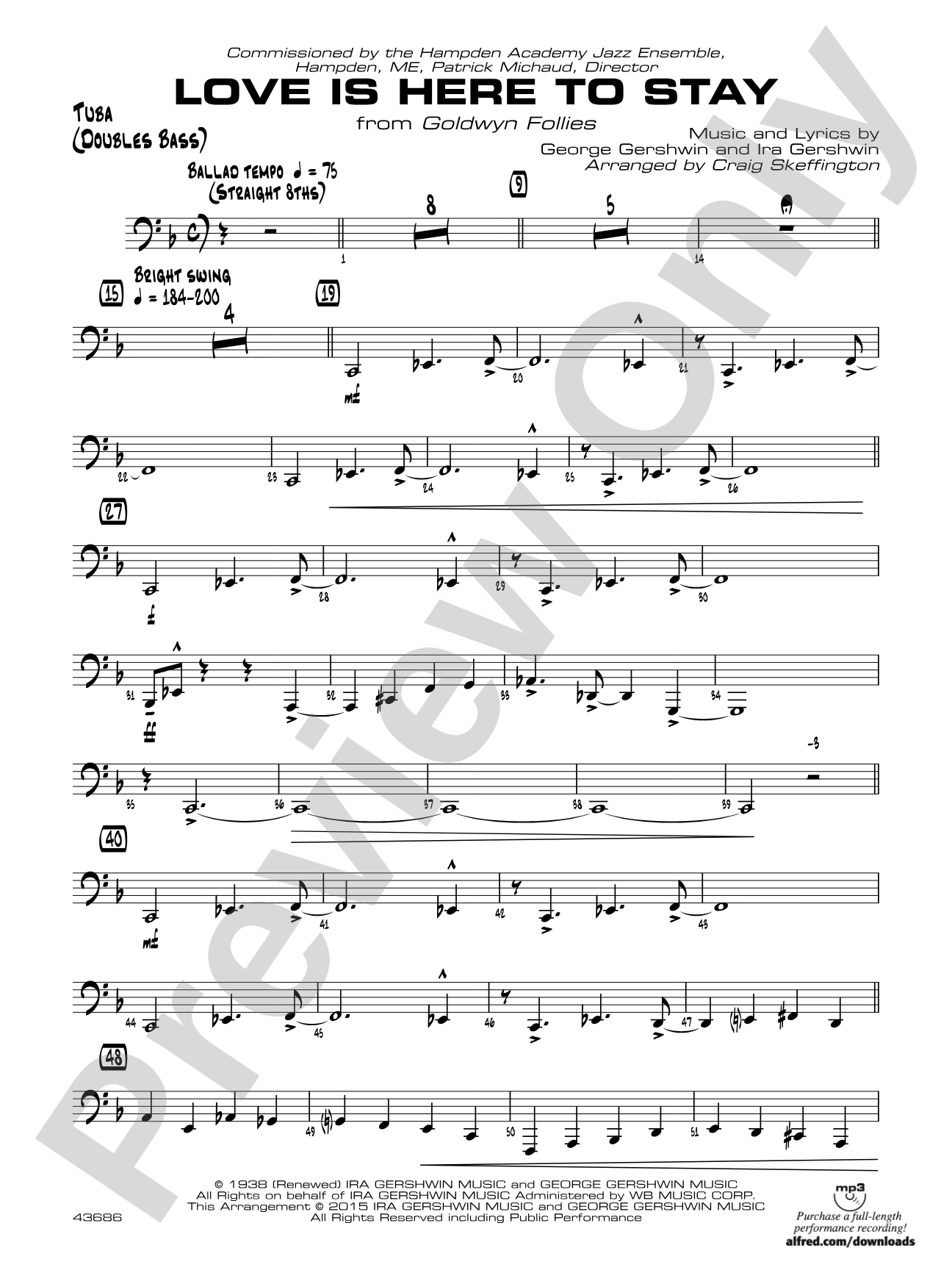 Love Is Here to Stay: Tuba